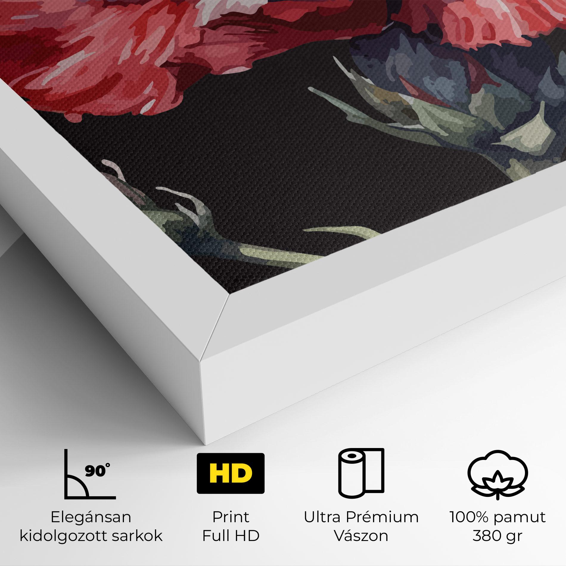 Vászonkép Close Up Poppy mockup 4