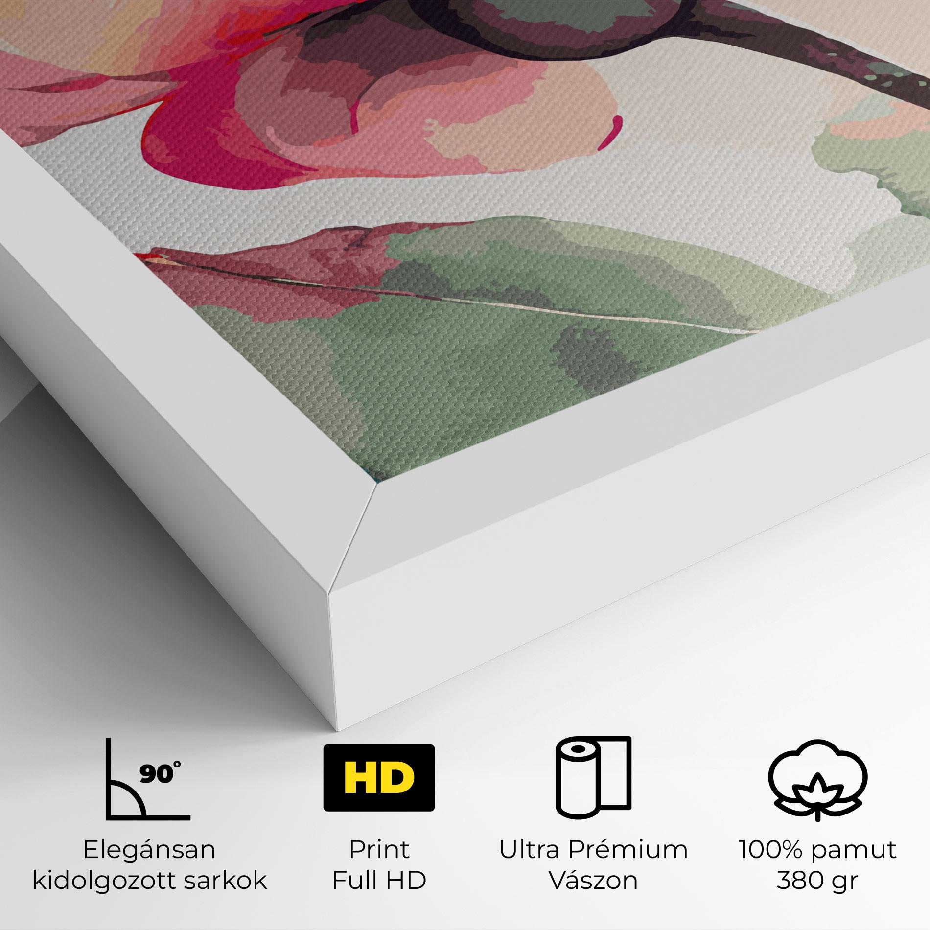 Vászonkép Pastel Poppy mockup 4