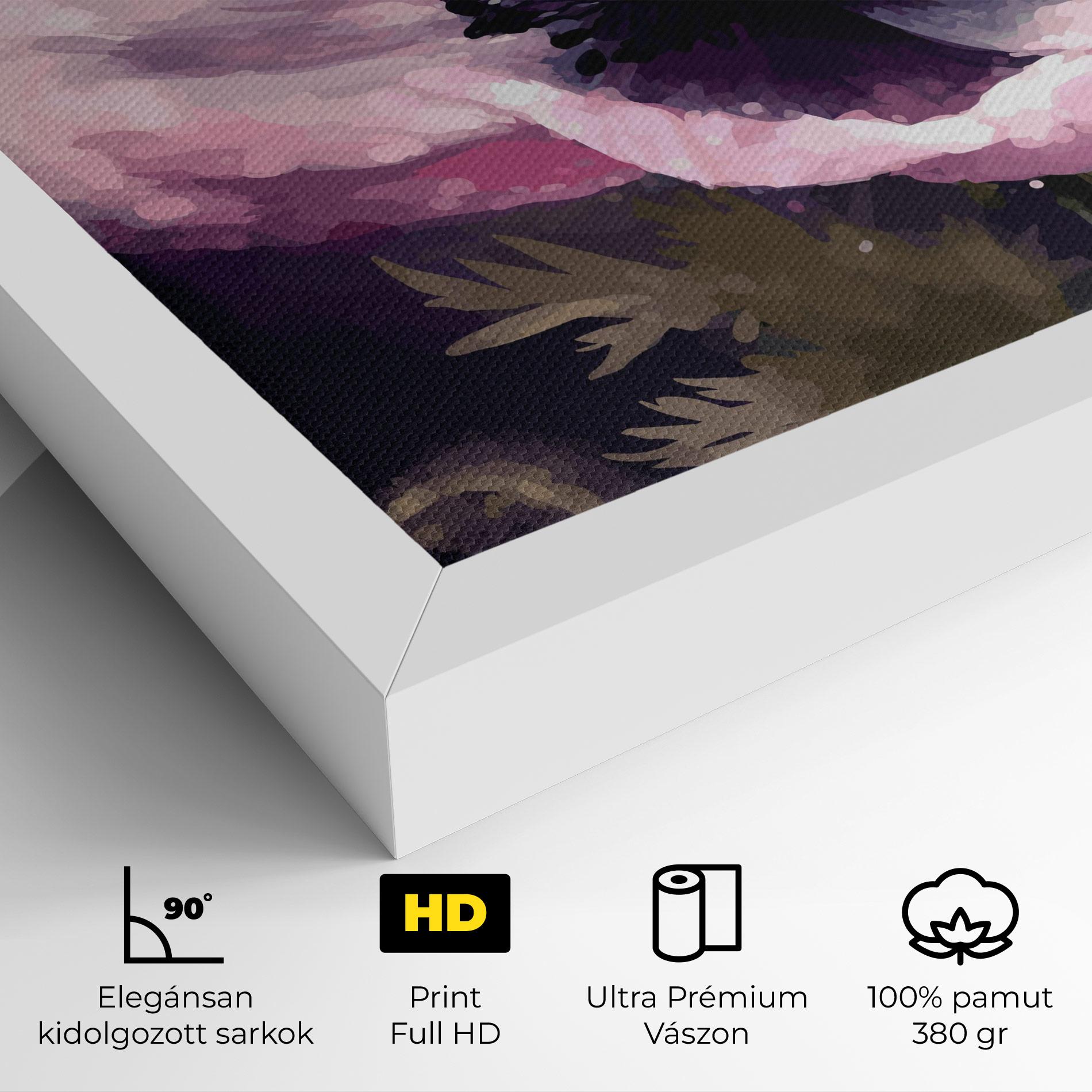 Vászonkép Pretty Pink Poppy mockup 4