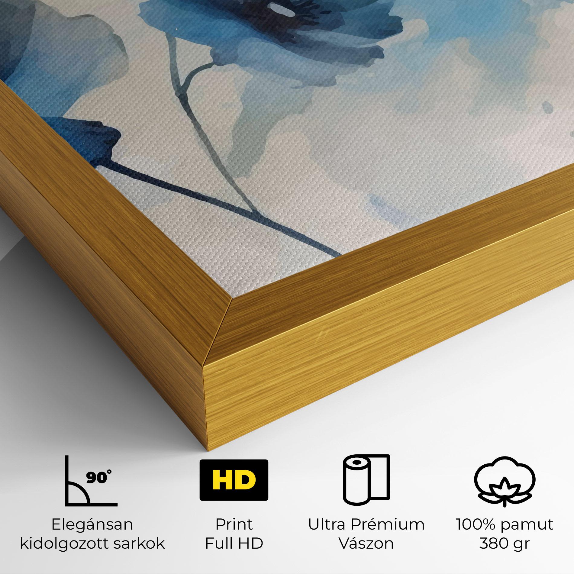 Vászonkép Blue Poppies mockup 4