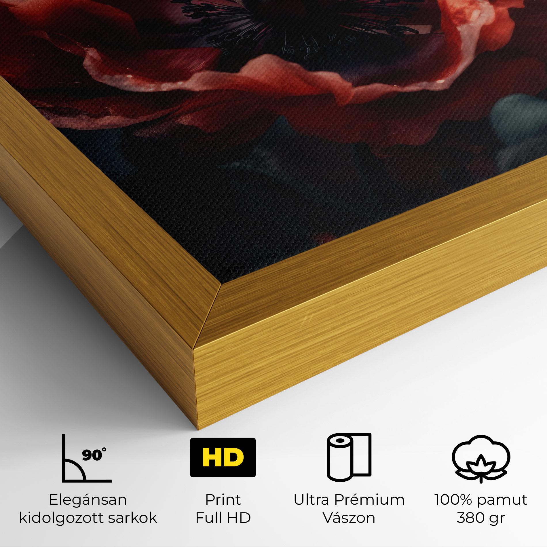 Vászonkép Dark Shade Poppy mockup 4