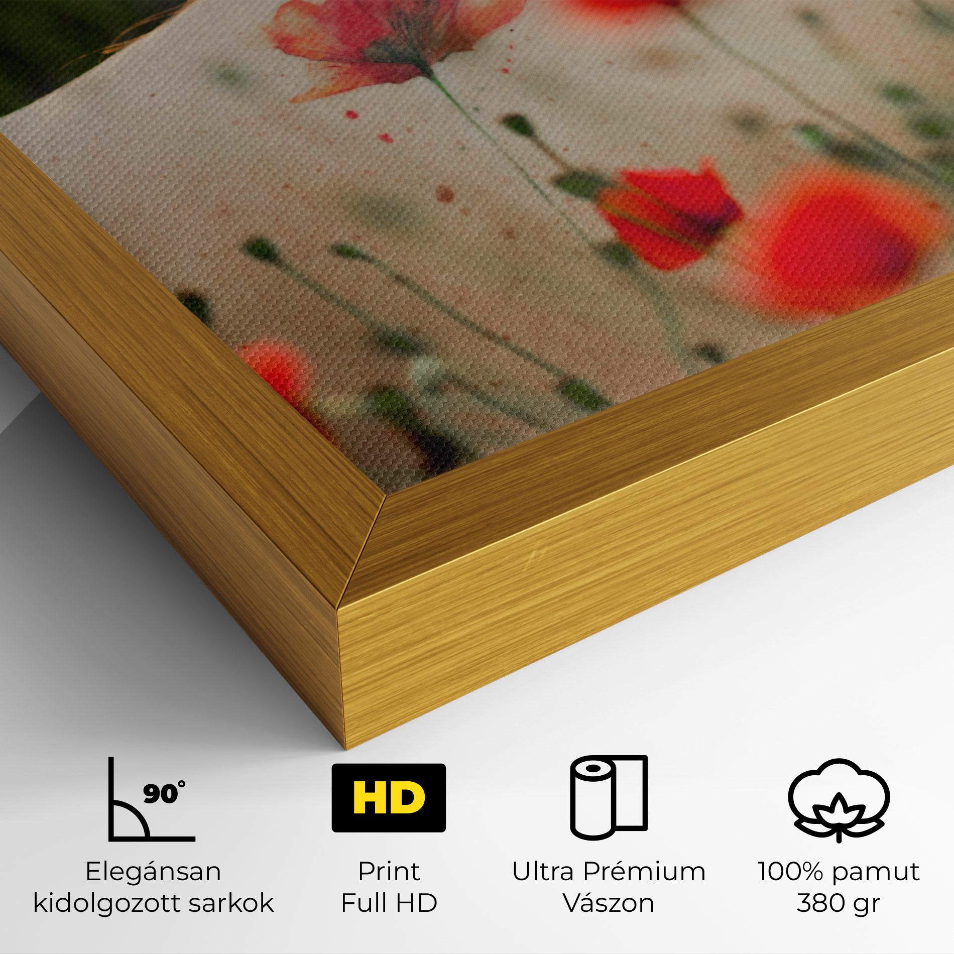 Vászonkép Poppy Tattoo mockup 4