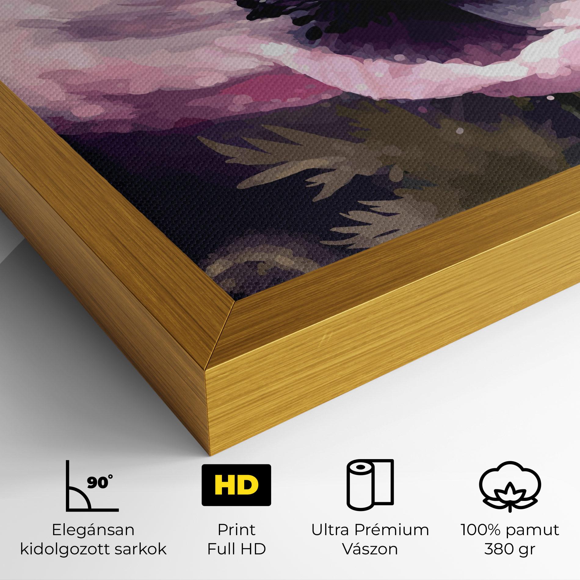 Vászonkép Pretty Pink Poppy mockup 4