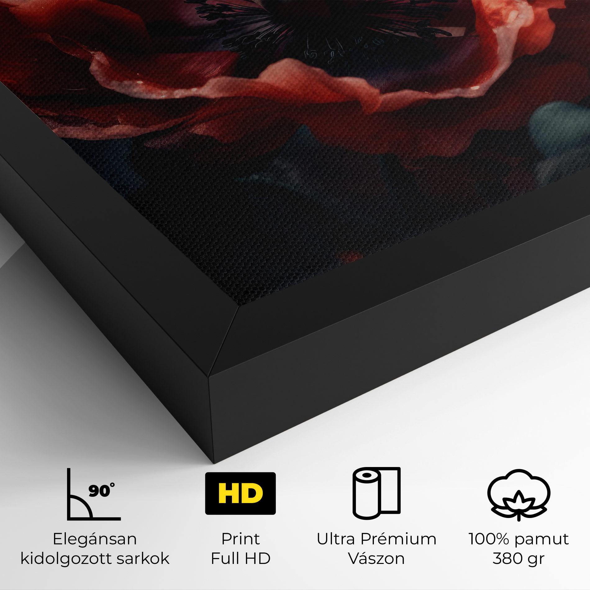 Vászonkép Dark Shade Poppy mockup 4