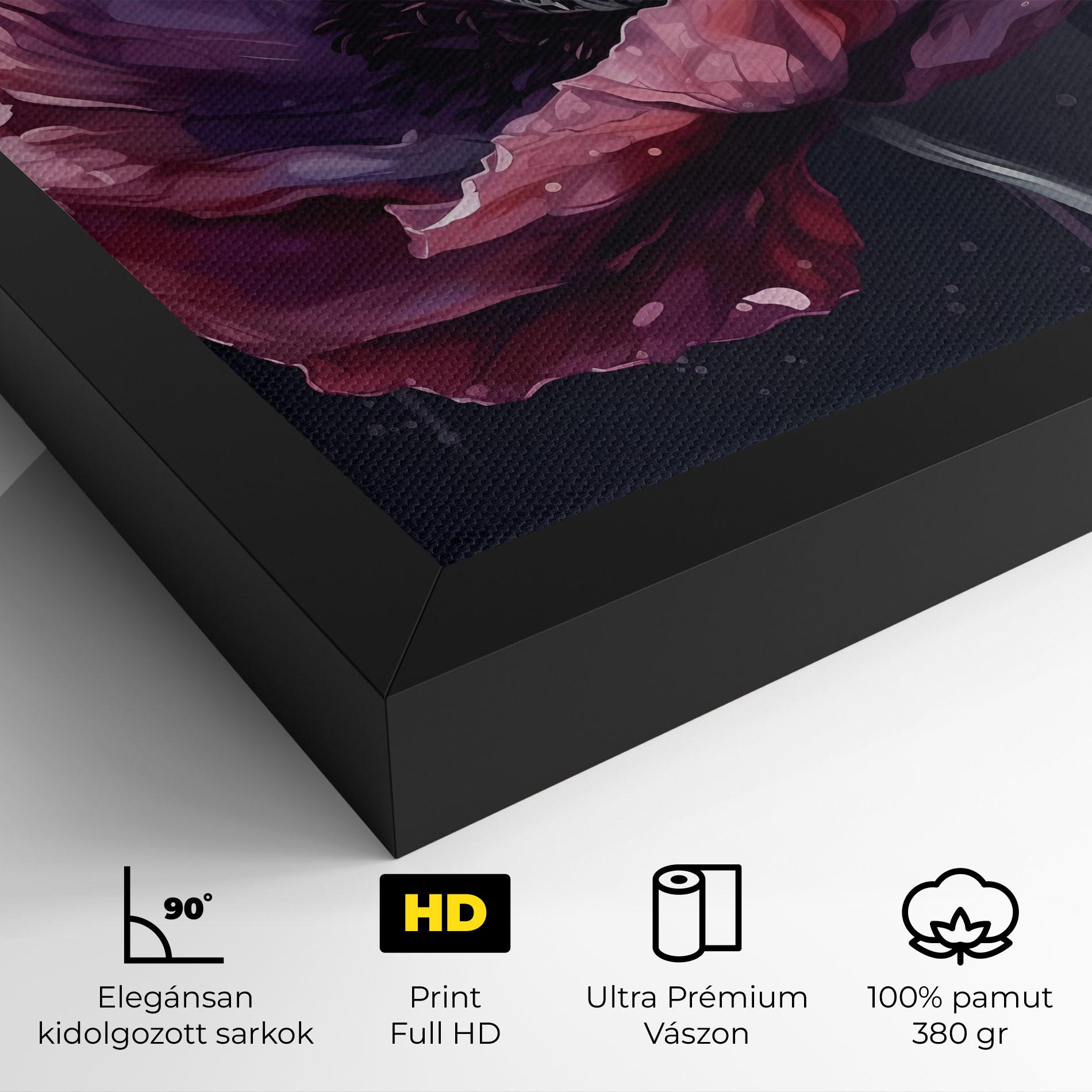 Vászonkép Light Purple Poppy mockup 4