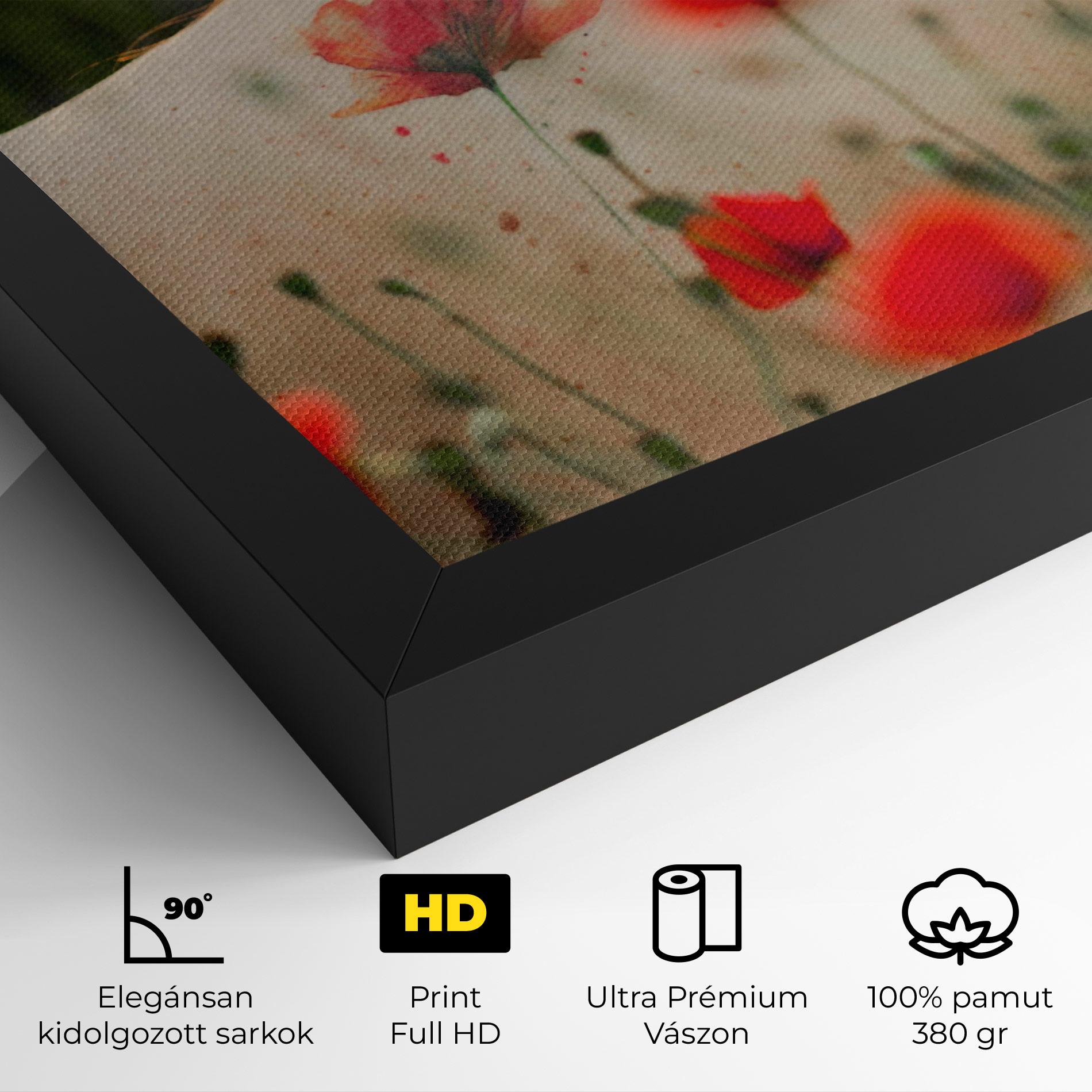 Vászonkép Poppy Tattoo mockup 4