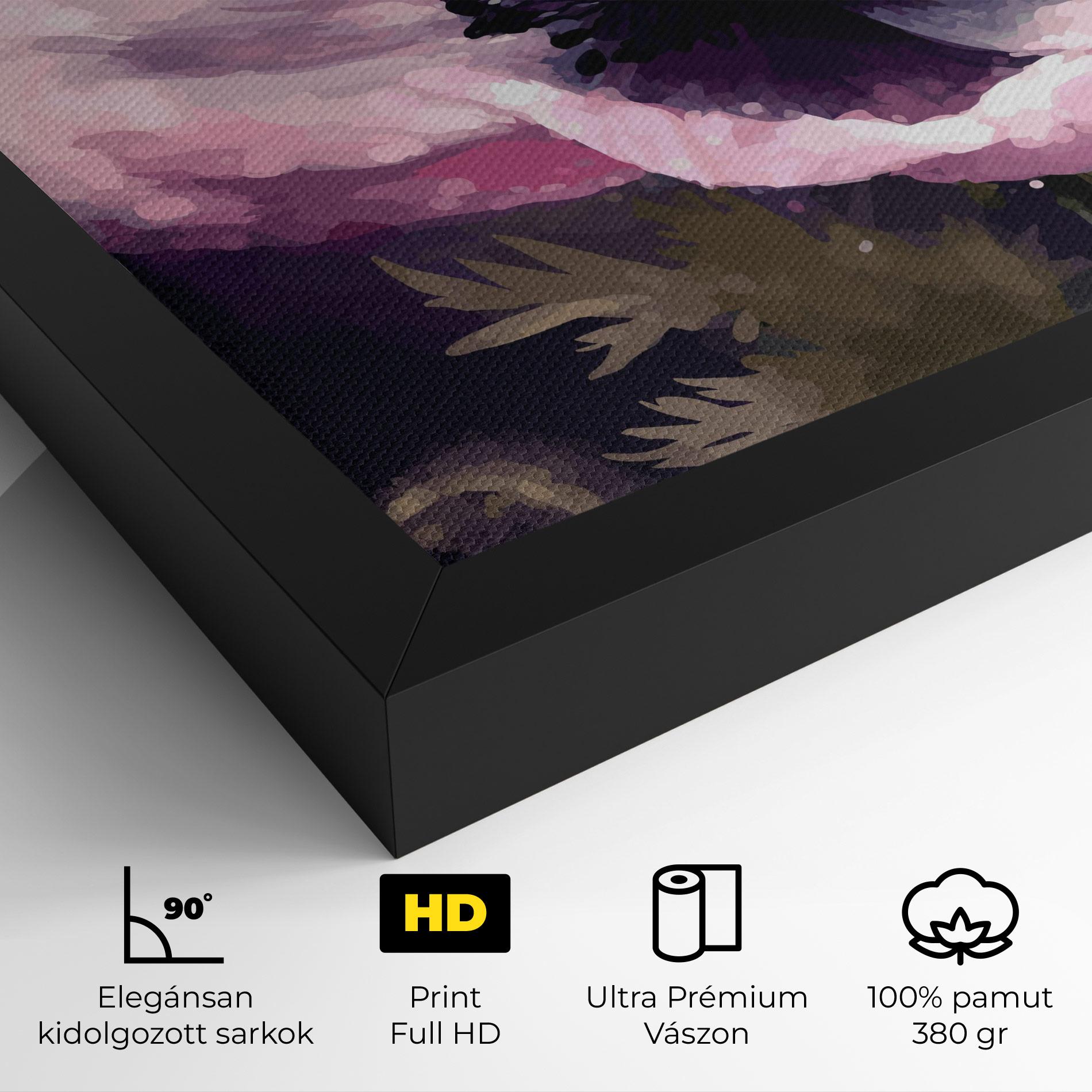 Vászonkép Pretty Pink Poppy mockup 4