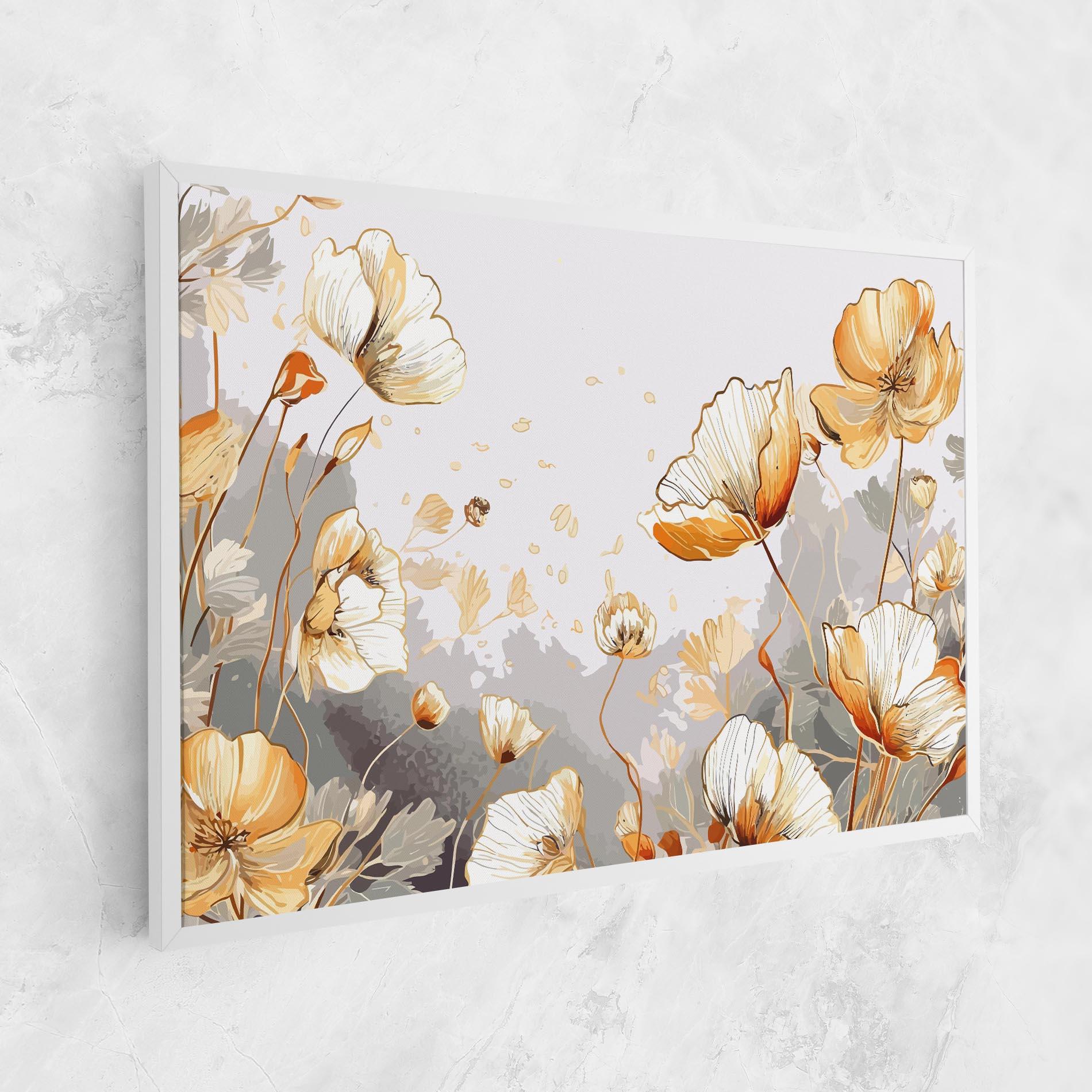 Vászonkép Gold Poppies mockup 1