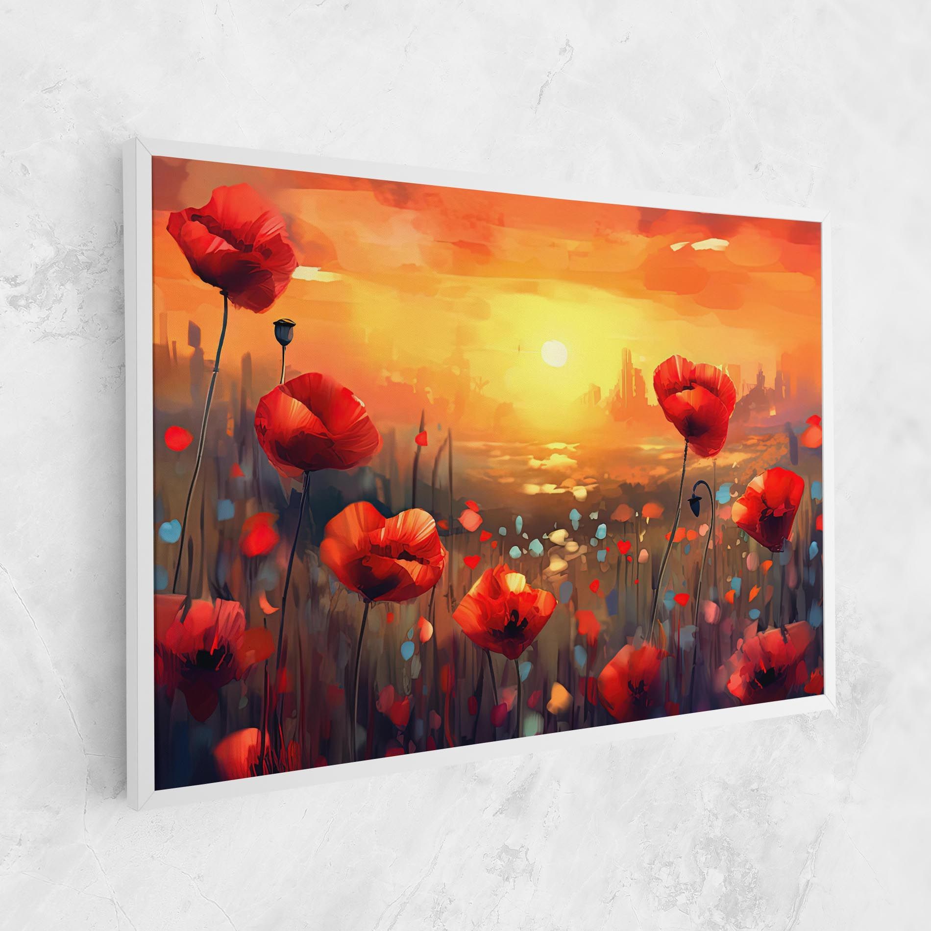 Sunrise Painting Poppies mockup 1