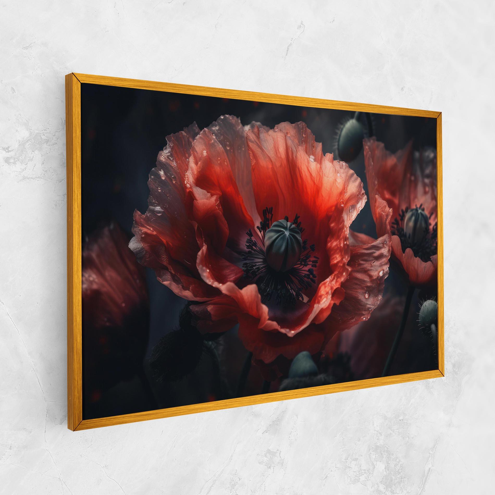 Vászonkép Dark Shade Poppy mockup 1