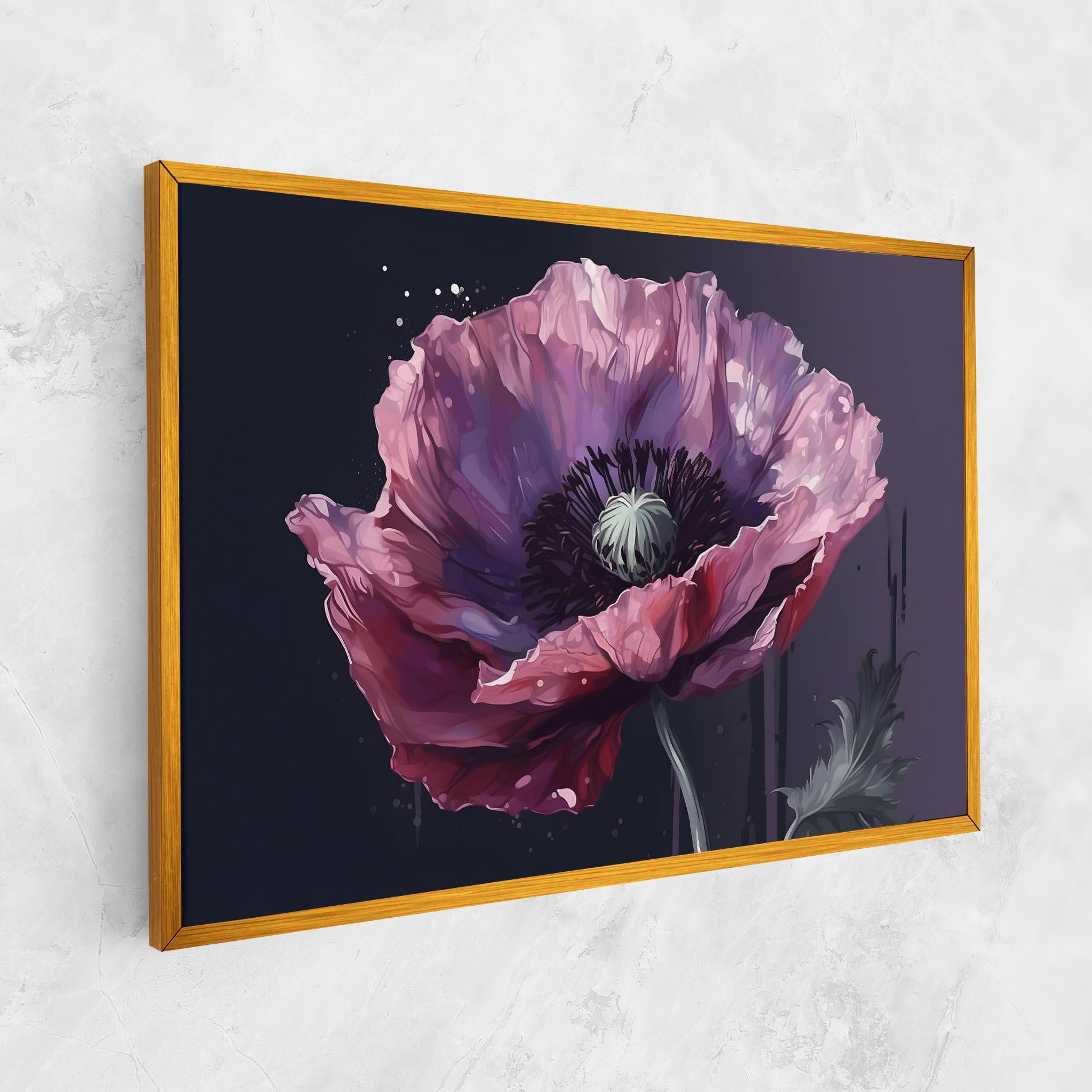 Vászonkép Light Purple Poppy mockup 1