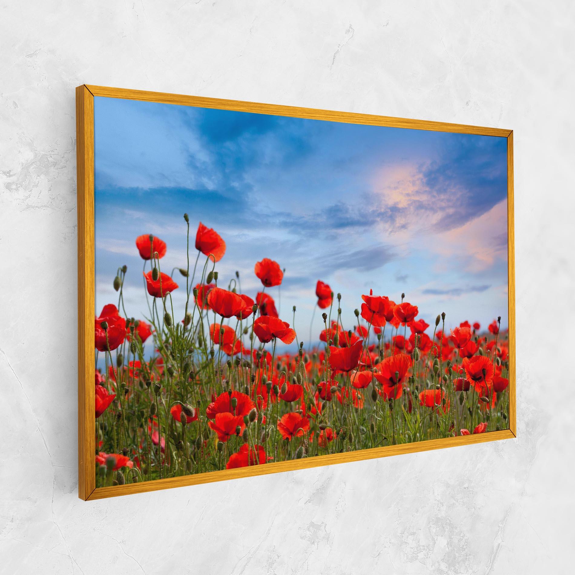 Vászonkép Poppy Field mockup 1