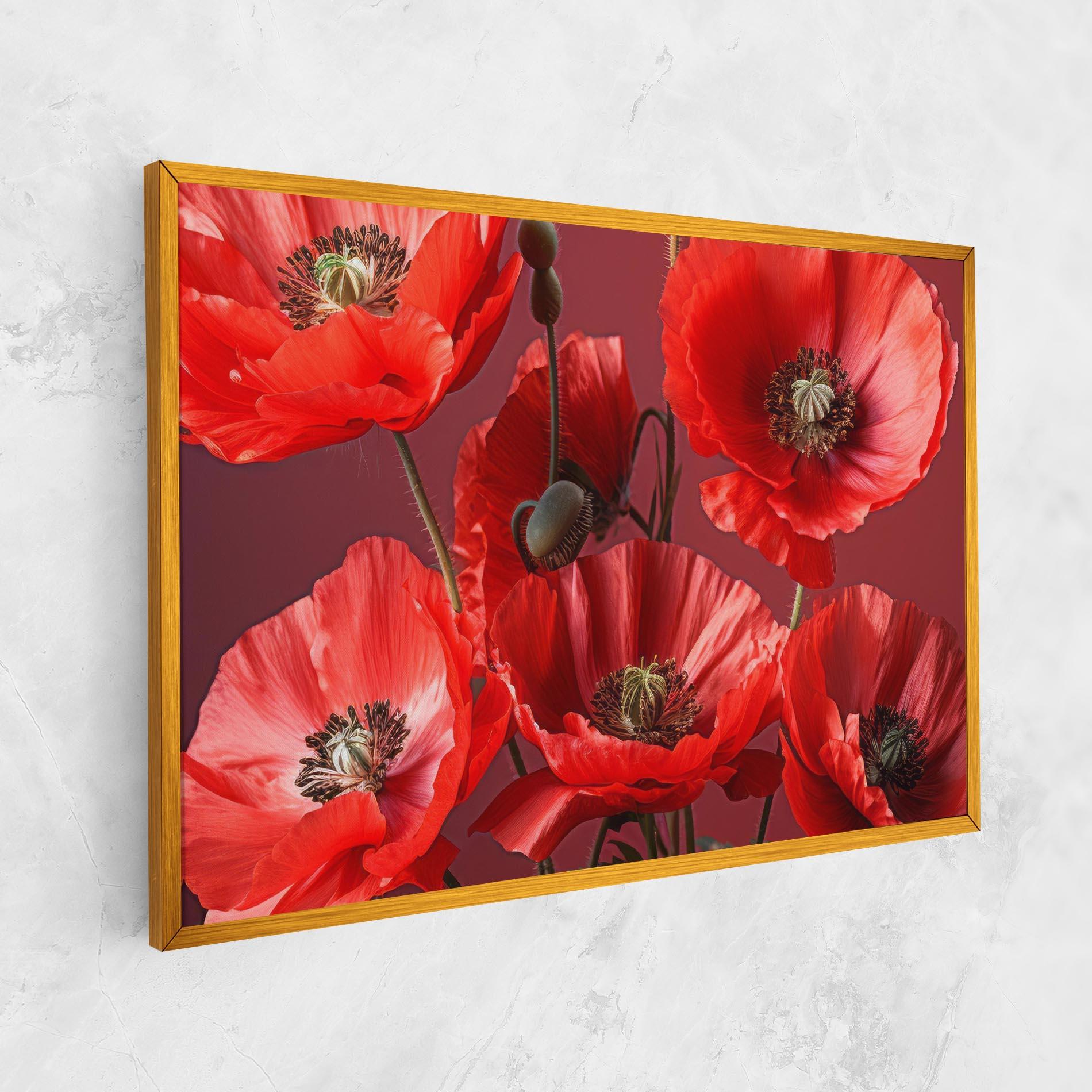 Vászonkép Red Poppies mockup 1
