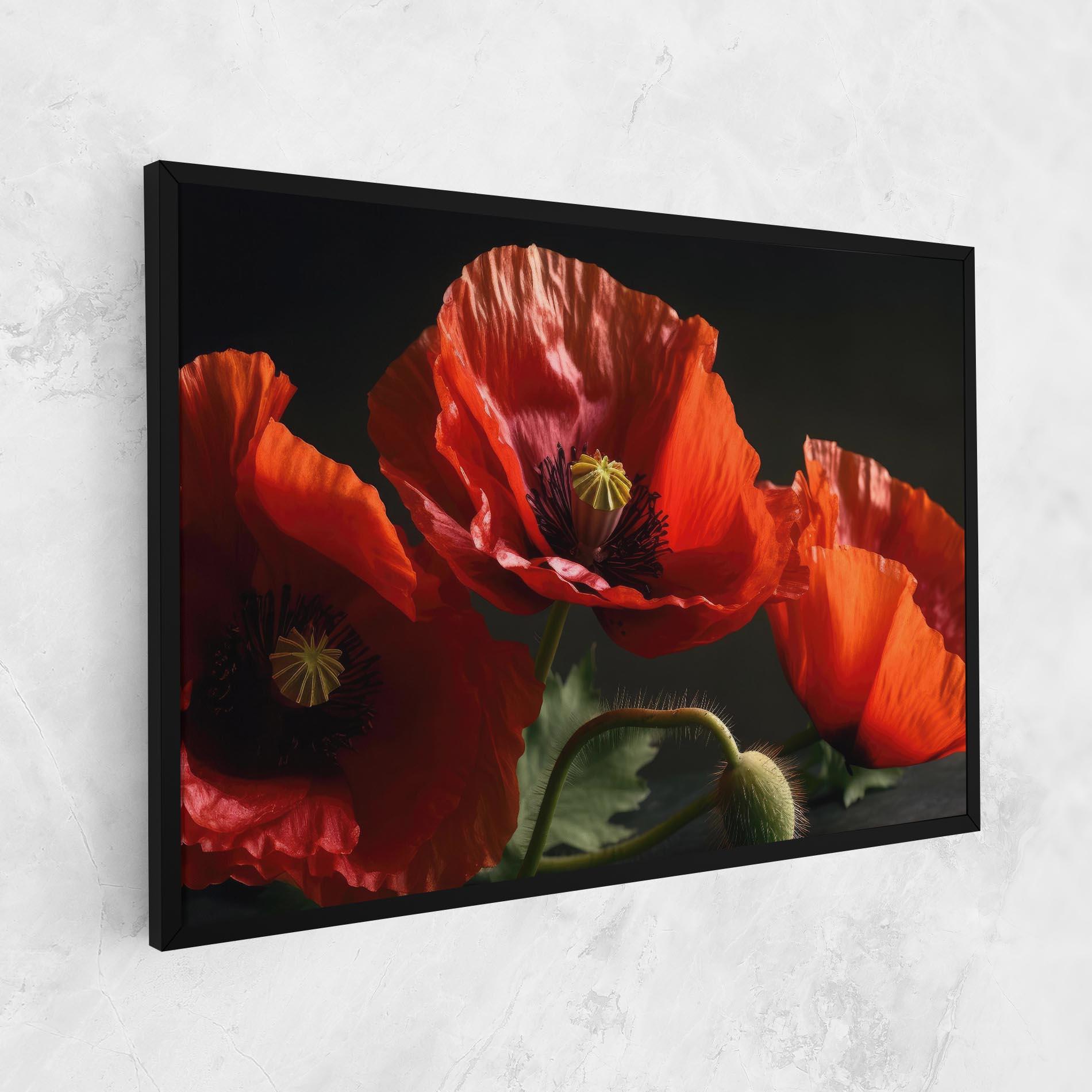 Vászonkép 3 Pretty Poppies mockup 1