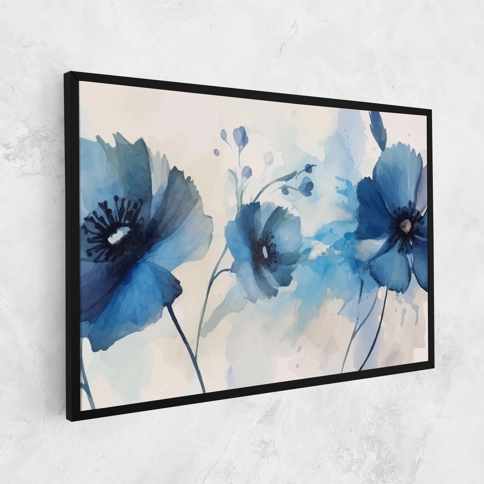 Vászonkép Blue Poppies mockup 1
