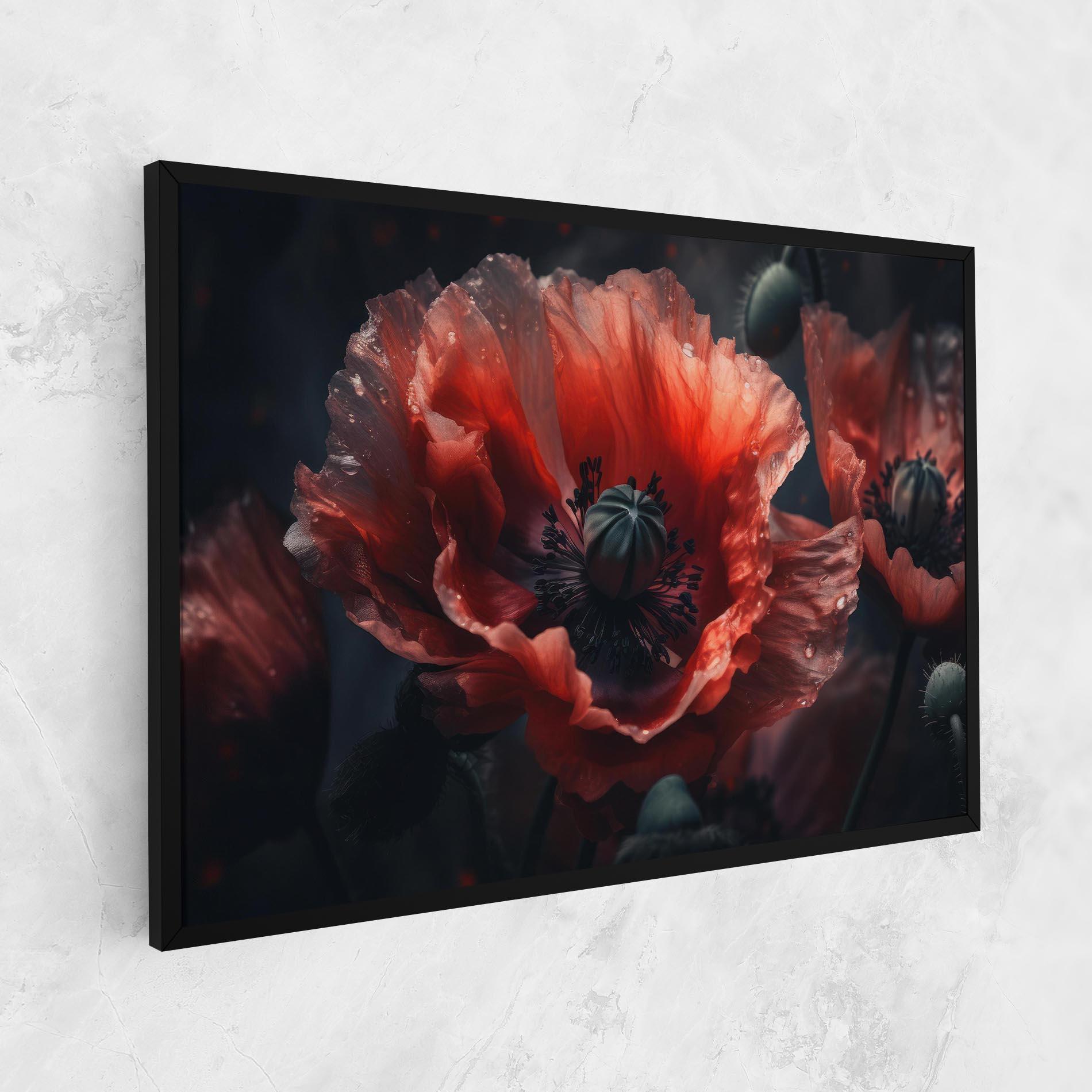 Vászonkép Dark Shade Poppy mockup 1