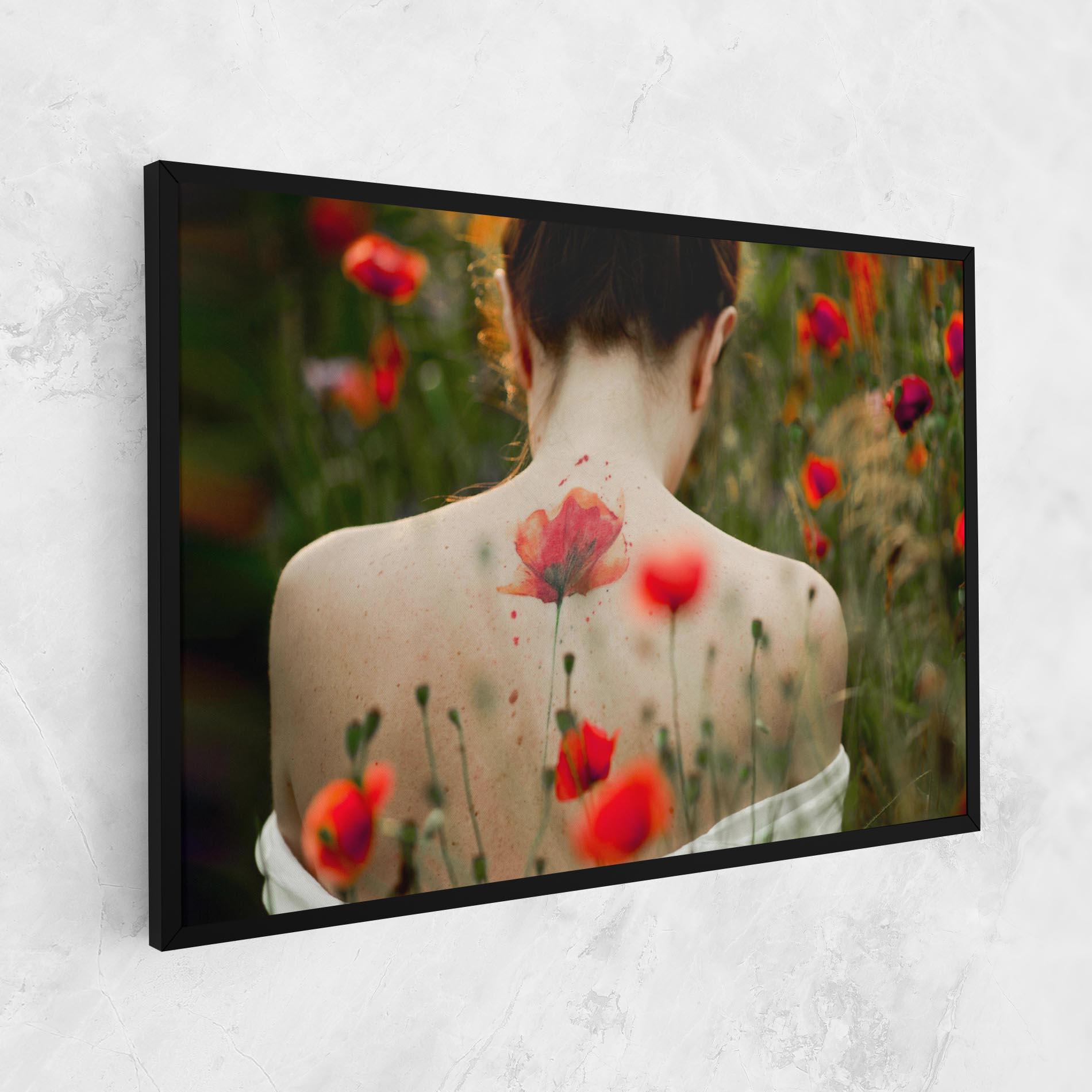 Vászonkép Poppy Tattoo mockup 1