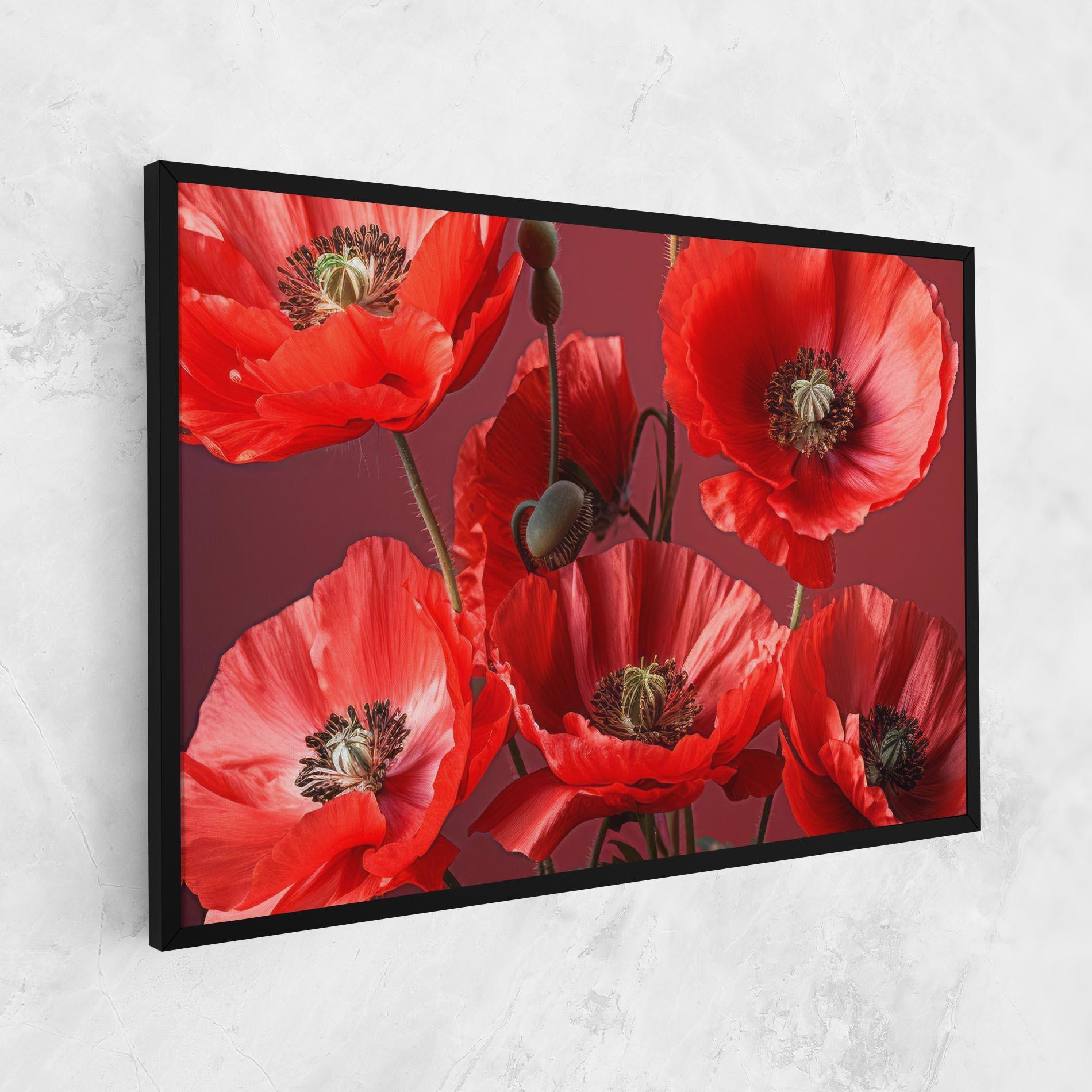 Vászonkép Red Poppies mockup 1