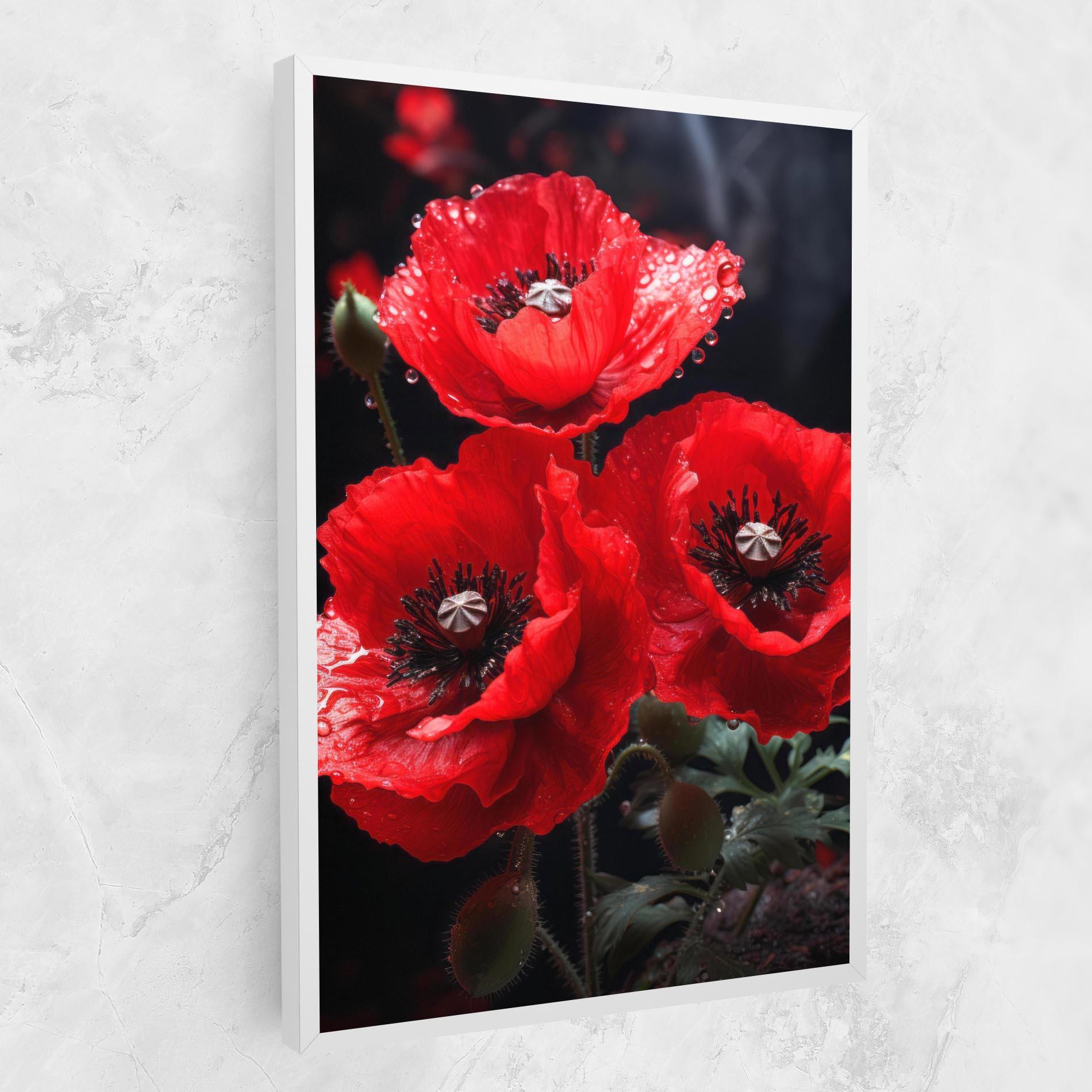 Vászonkép Red Poppy mockup 1