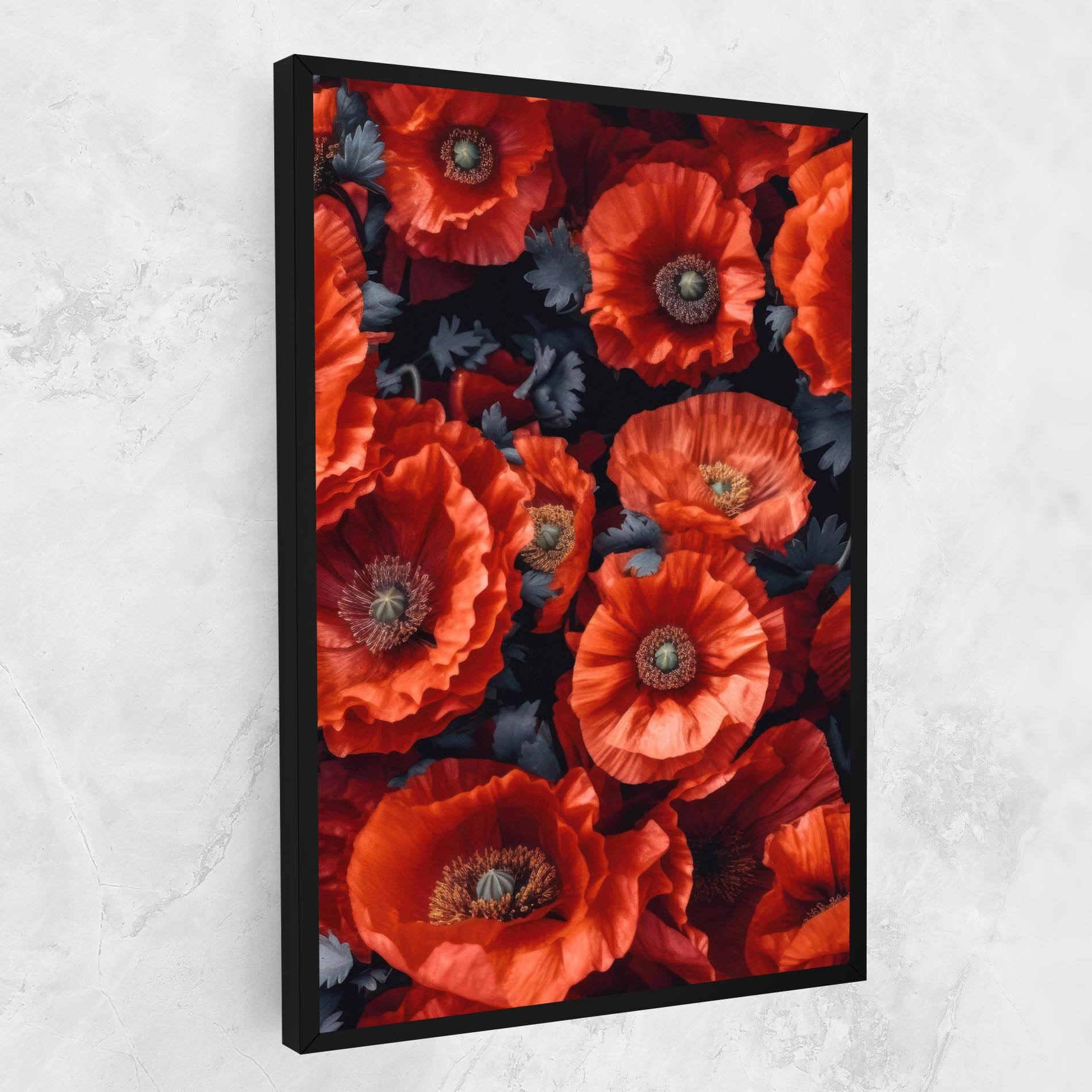 Black Red Poppies mockup 1
