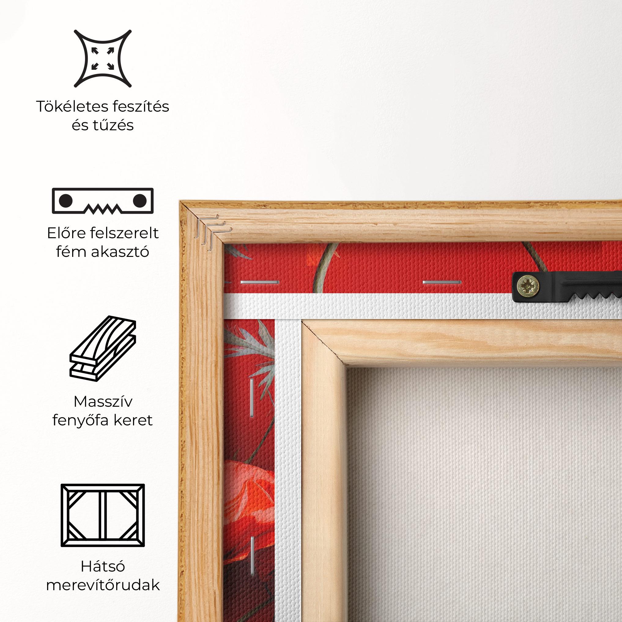 Vászonkép Poppies On The Table mockup 5