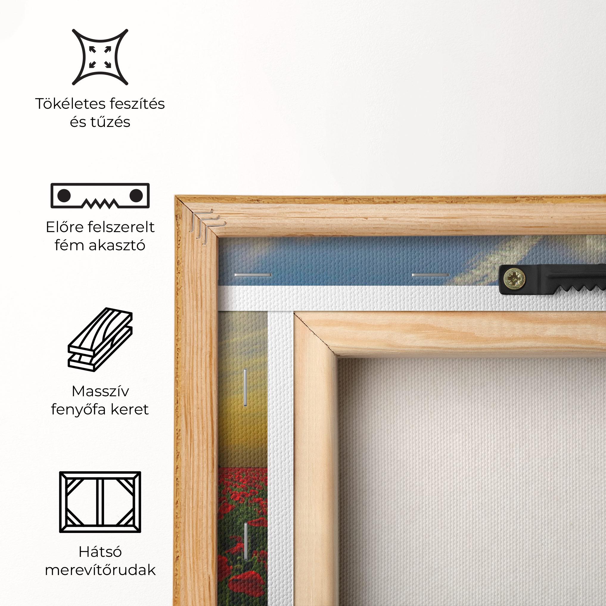 Vászonkép Poppies Sunset mockup 5