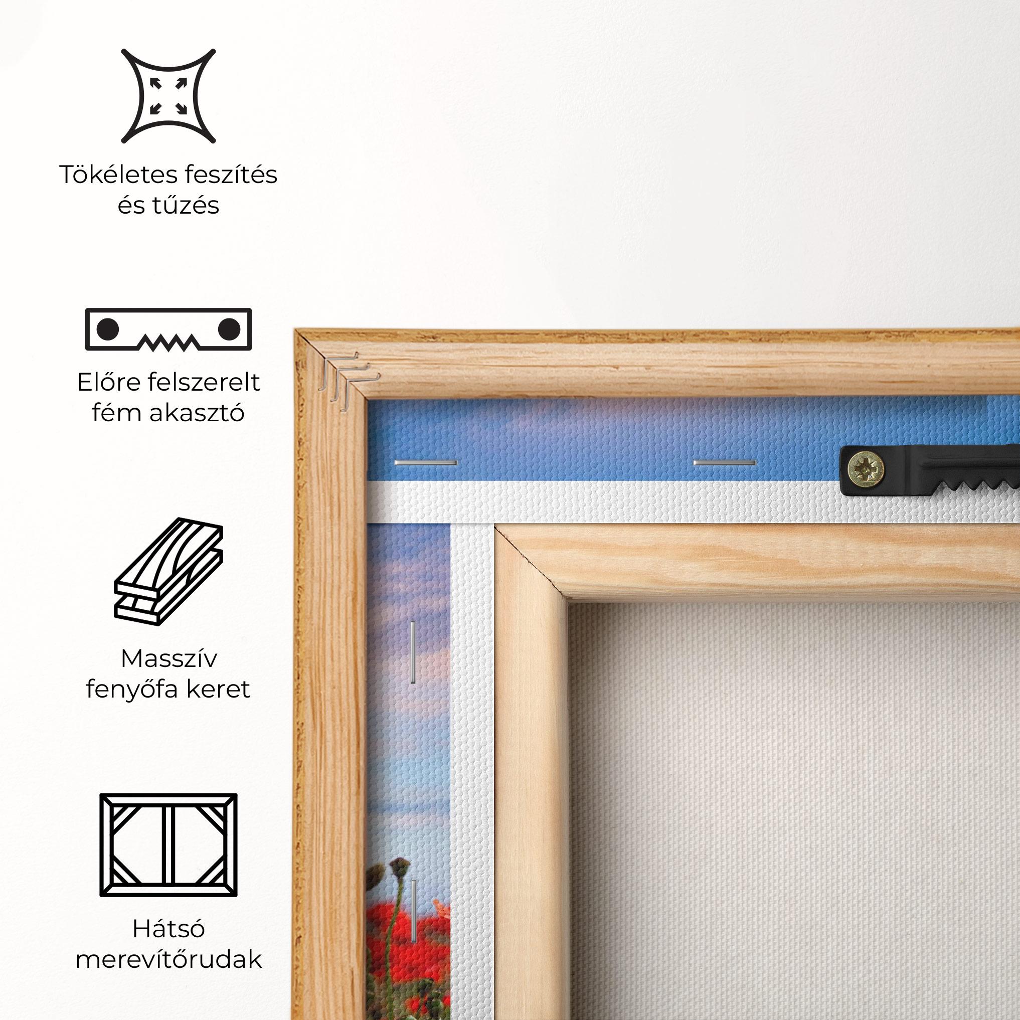 Vászonkép Poppy Field mockup 5