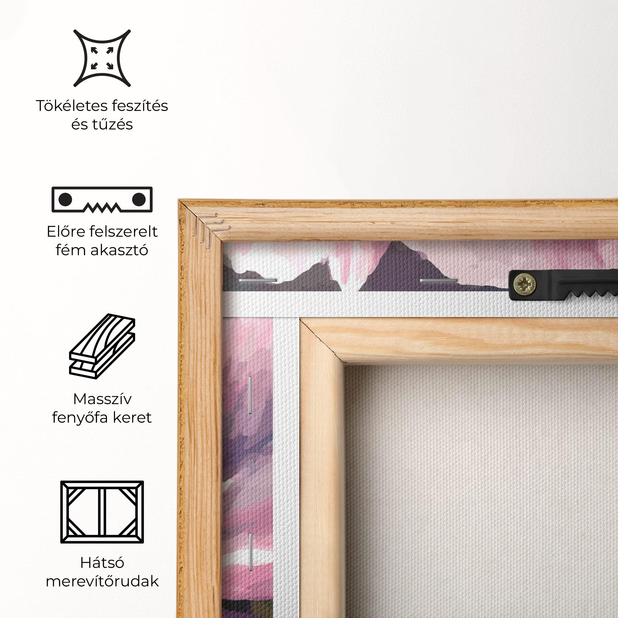 Vászonkép Pretty Pink Poppy mockup 5