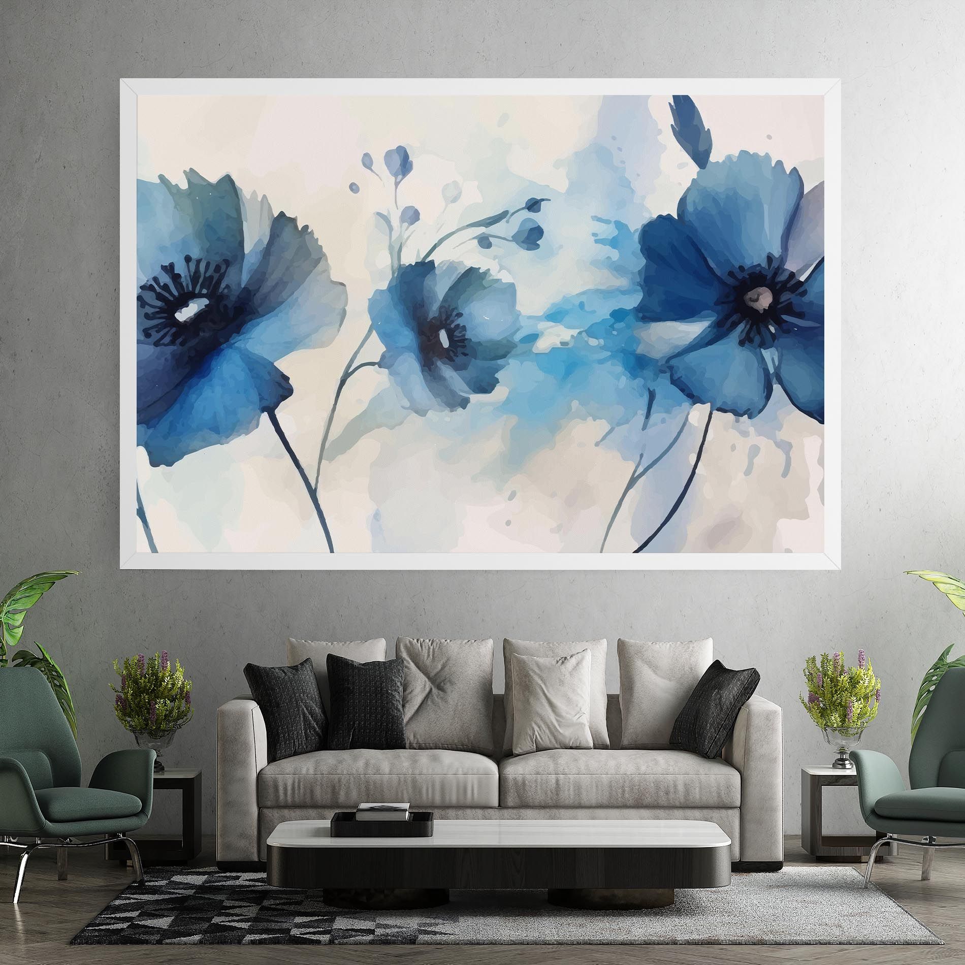 Blue Poppies mockup 7