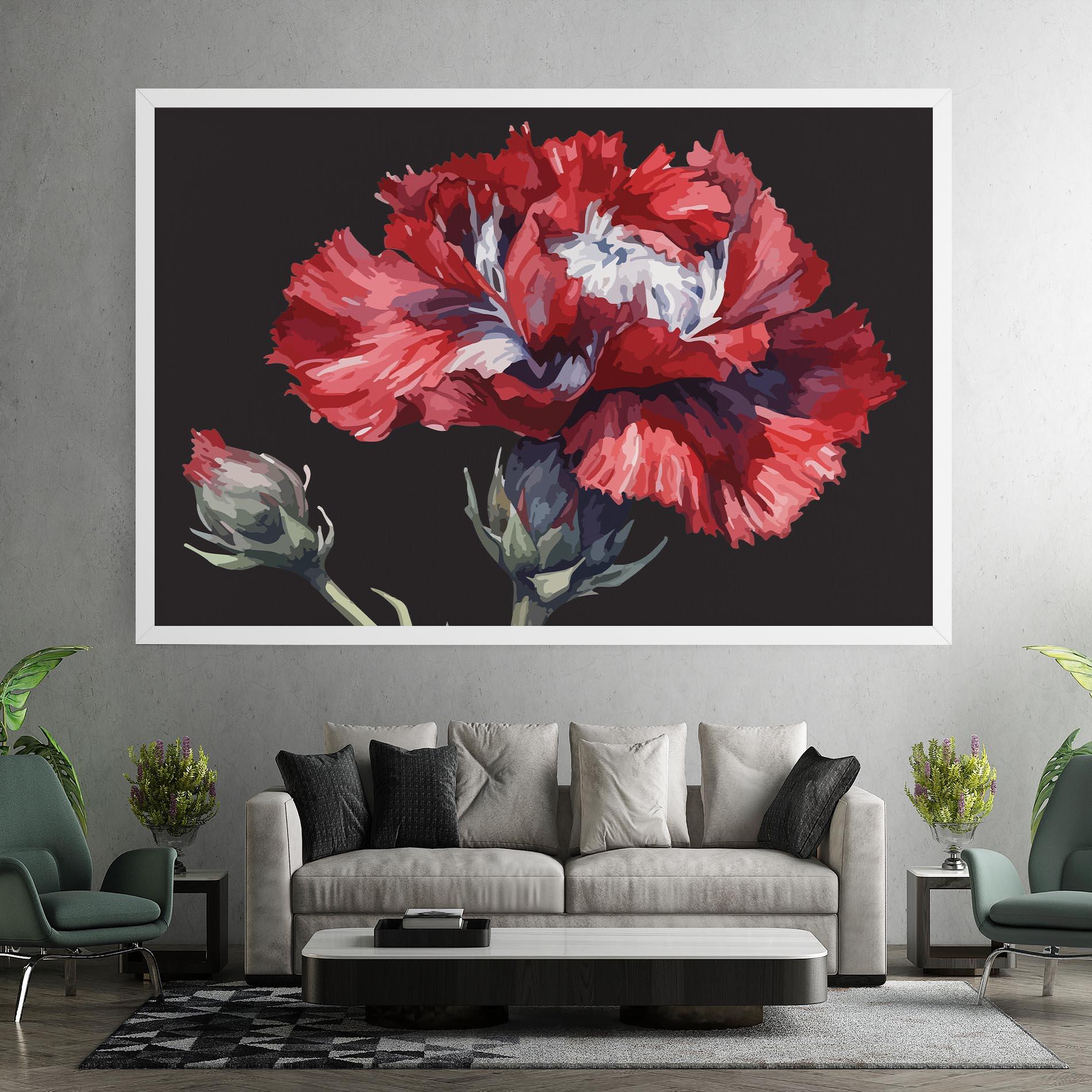 Vászonkép Close Up Poppy mockup 7