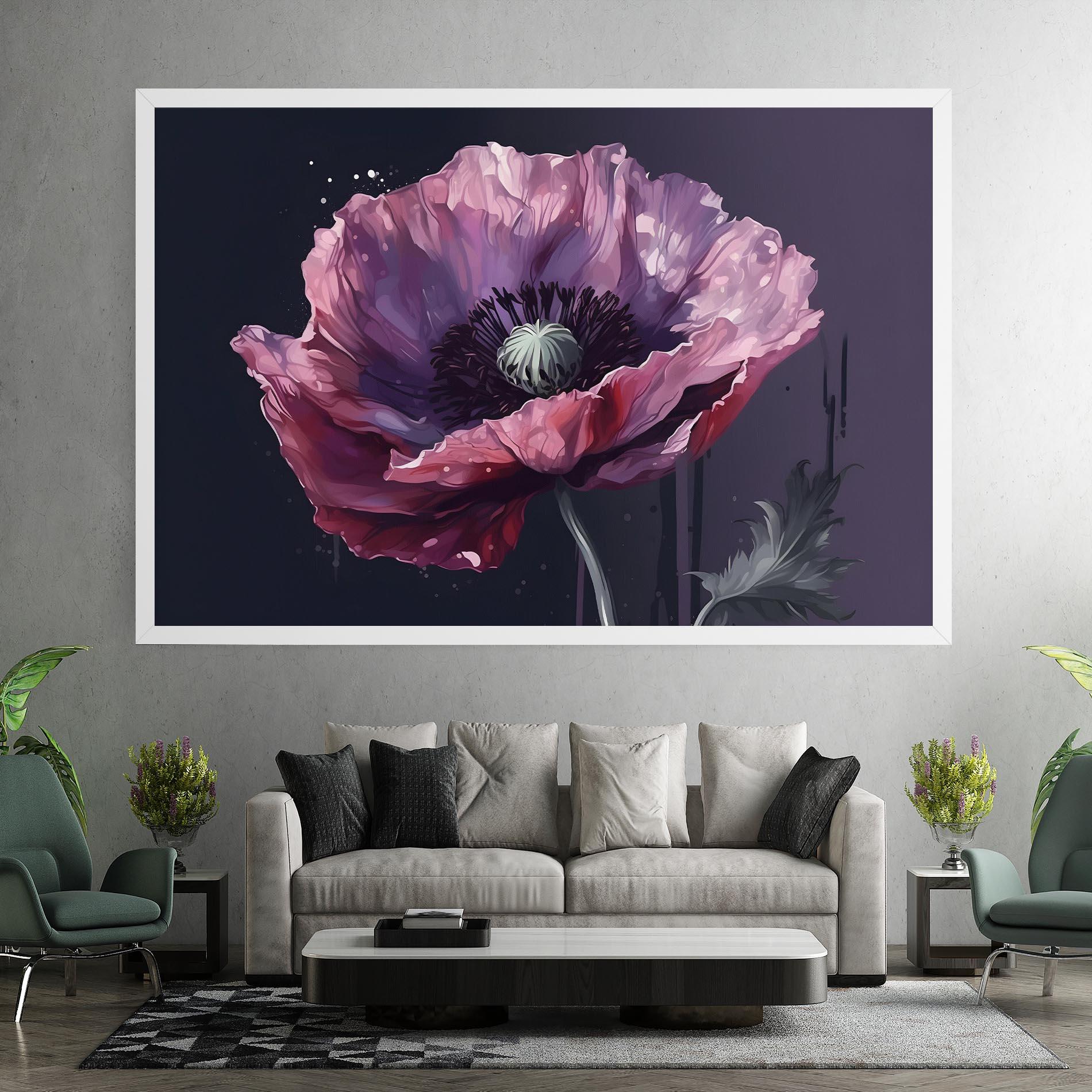 Vászonkép Light Purple Poppy mockup 7