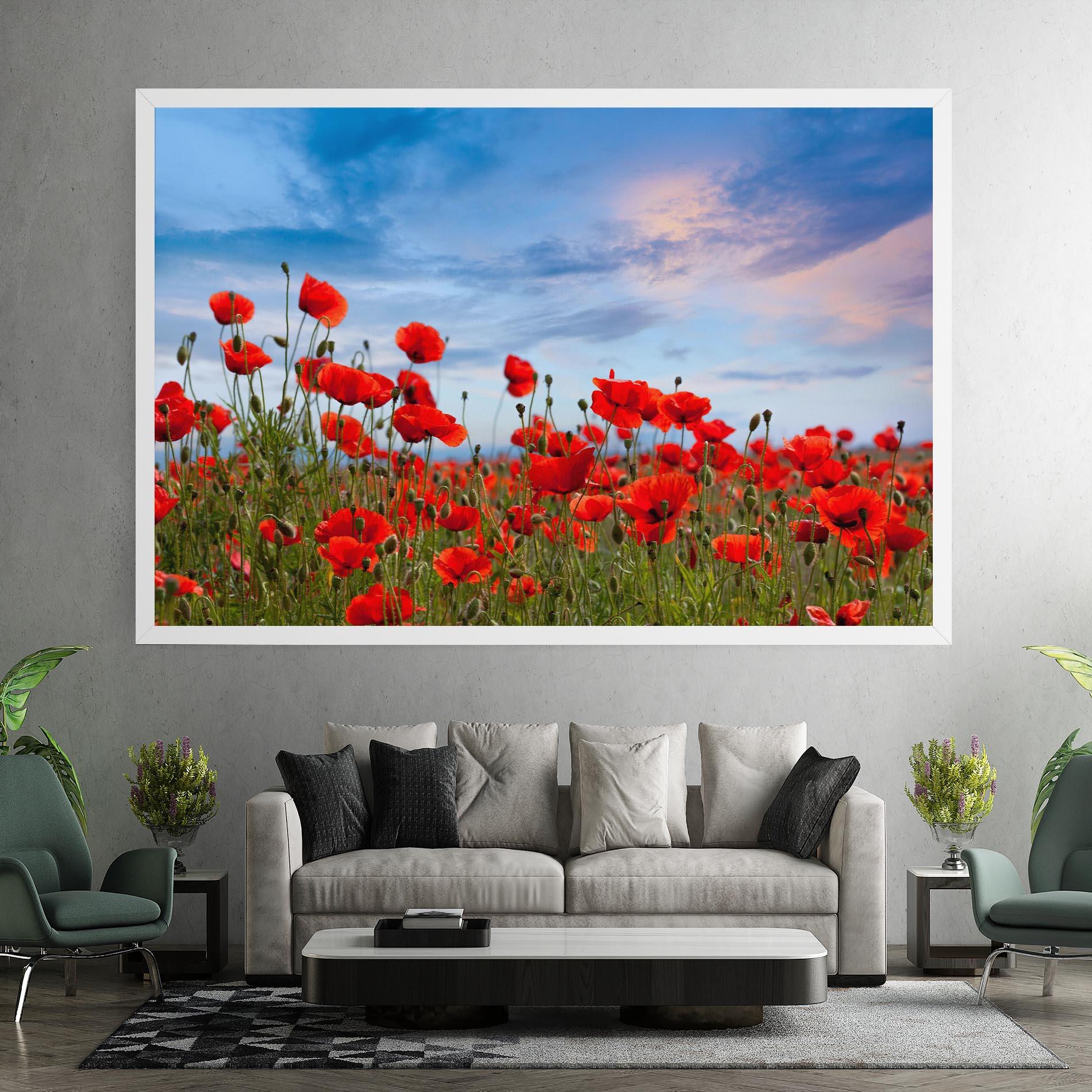 Vászonkép Poppy Field mockup 7
