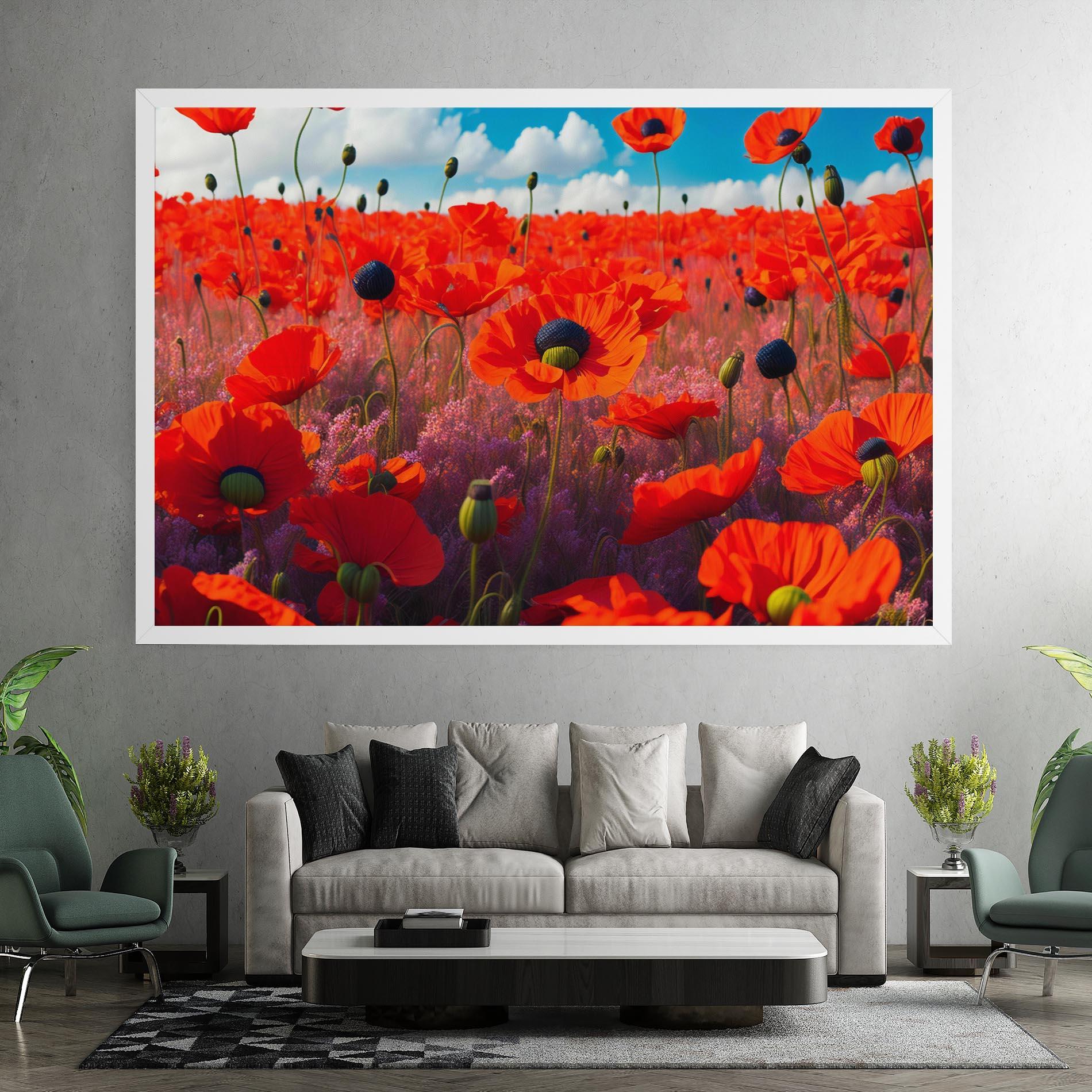 Vászonkép Wild Poppies mockup 7