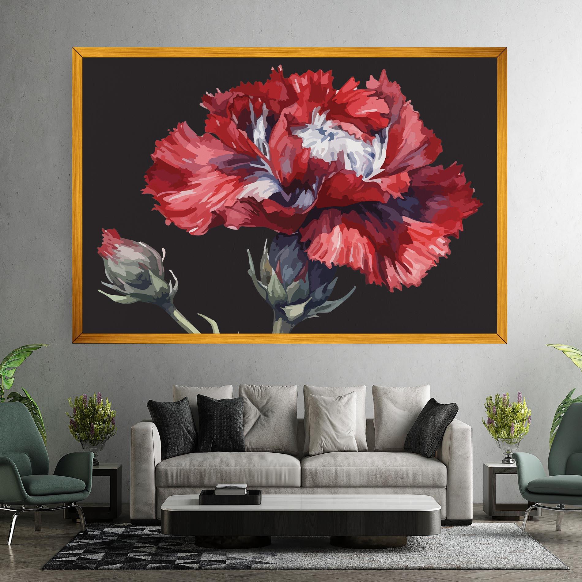 Vászonkép Close Up Poppy mockup 7