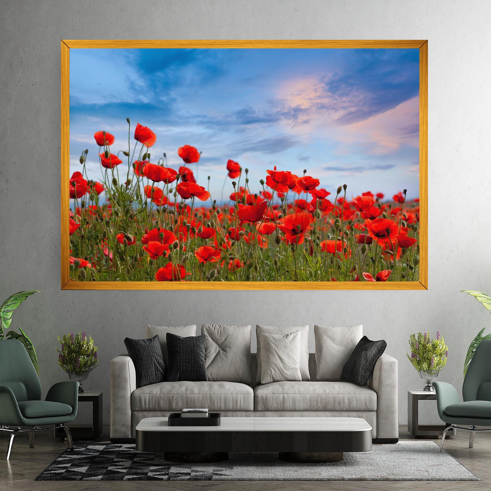 Vászonkép Poppy Field mockup 7