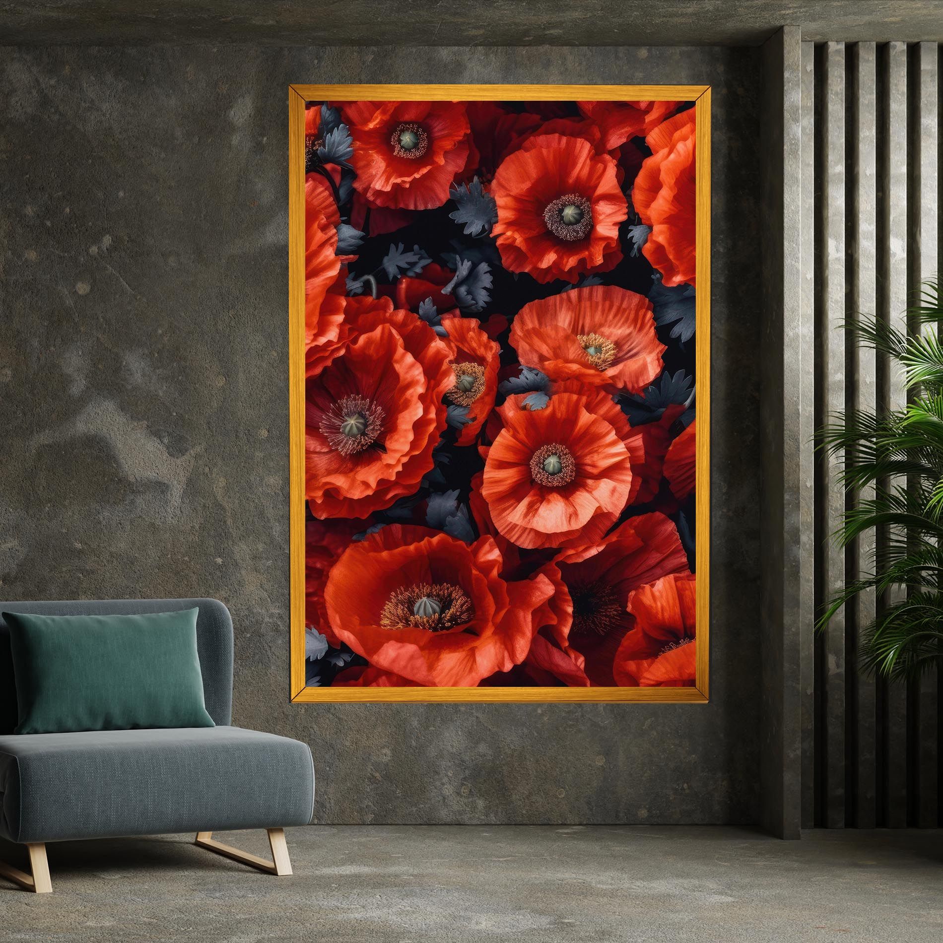 Black Red Poppies mockup 7