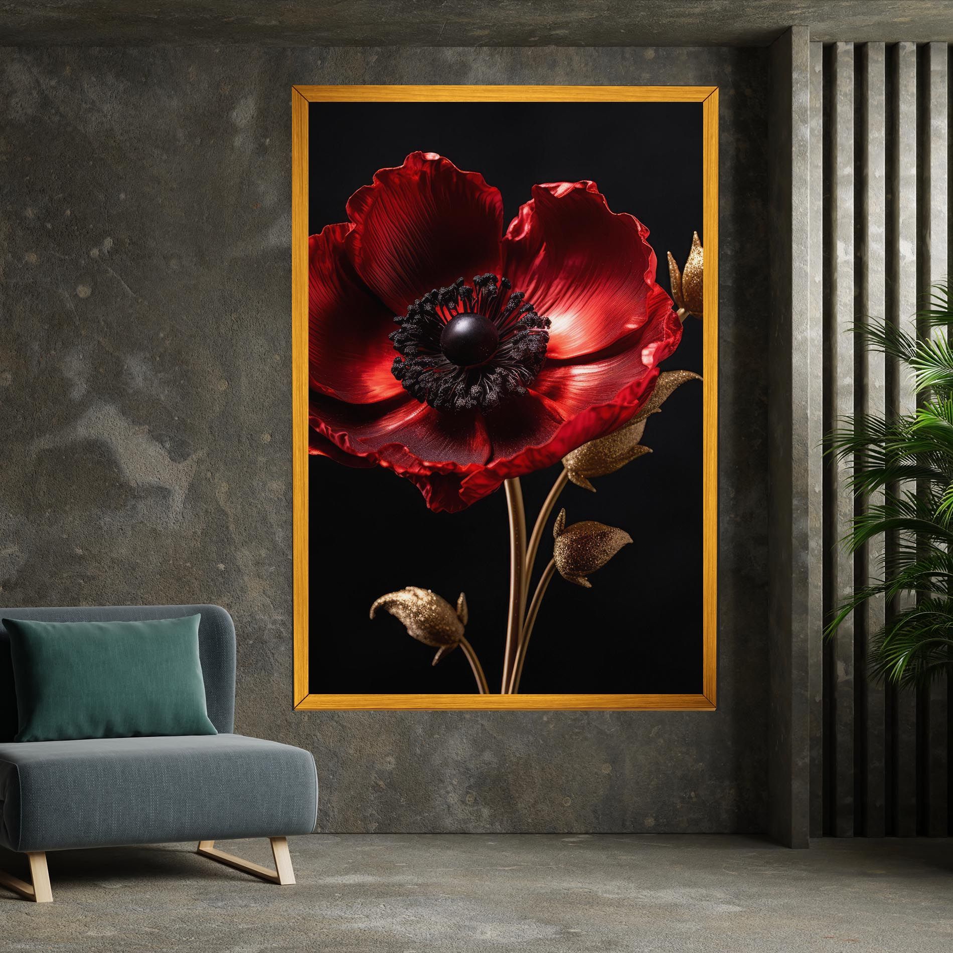 Dark Red Poppy mockup 7