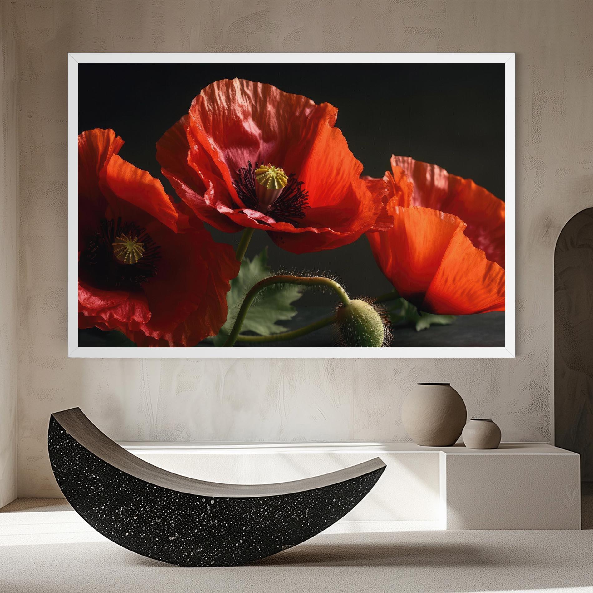 Vászonkép 3 Pretty Poppies mockup 8