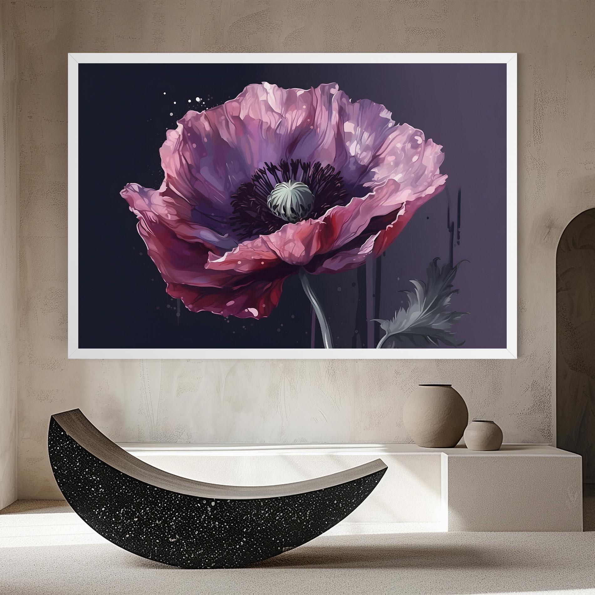 Vászonkép Light Purple Poppy mockup 8
