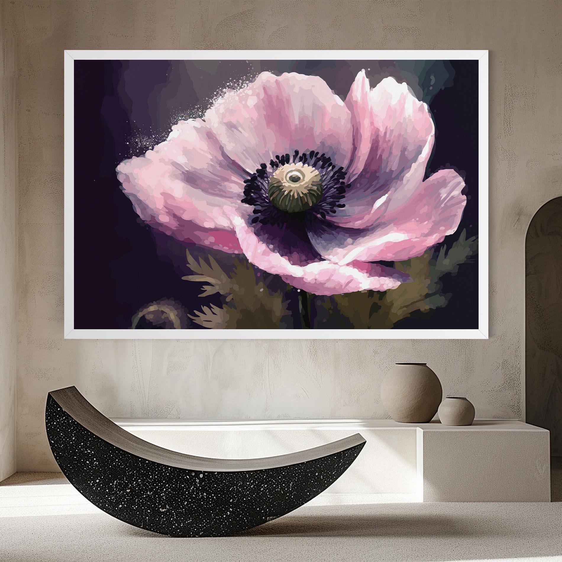 Vászonkép Pretty Pink Poppy mockup 8