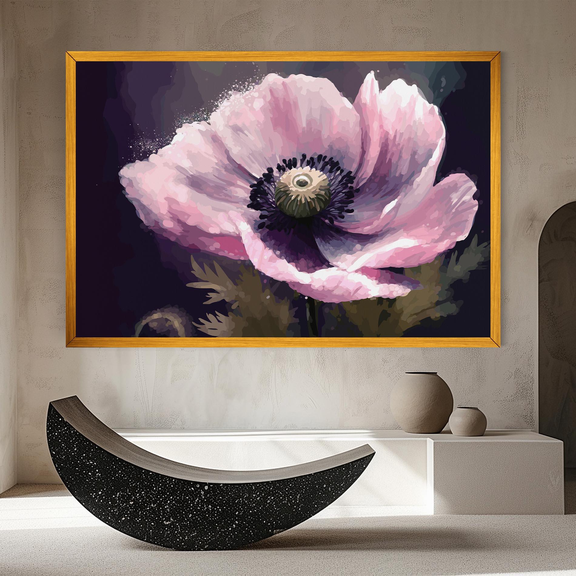 Vászonkép Pretty Pink Poppy mockup 8