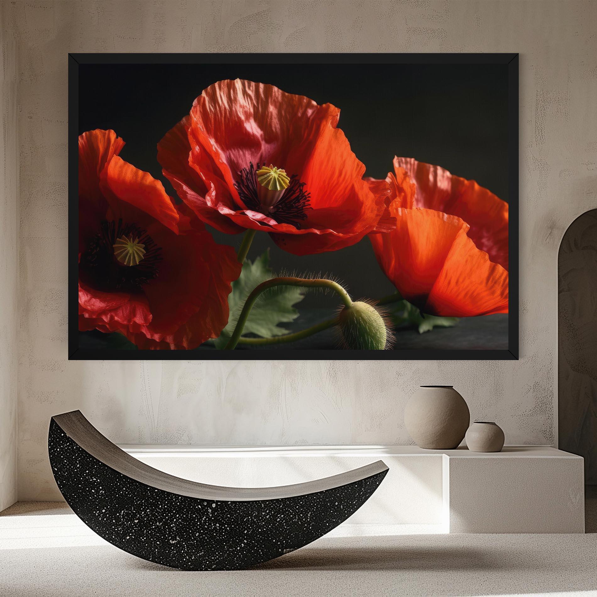 Vászonkép 3 Pretty Poppies mockup 8