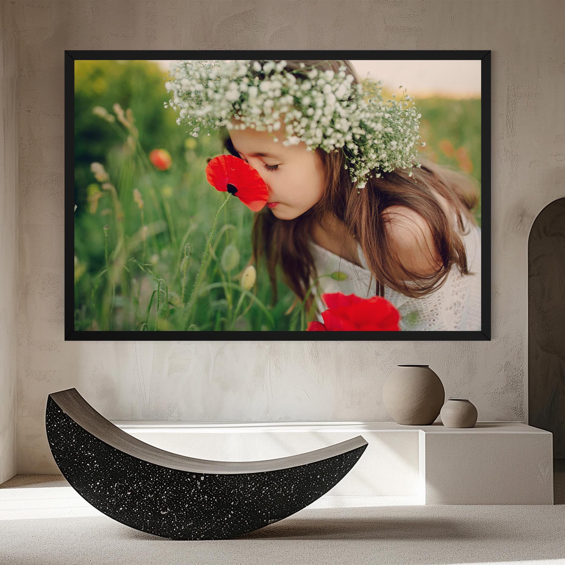 Girl With Poppies mockup 8