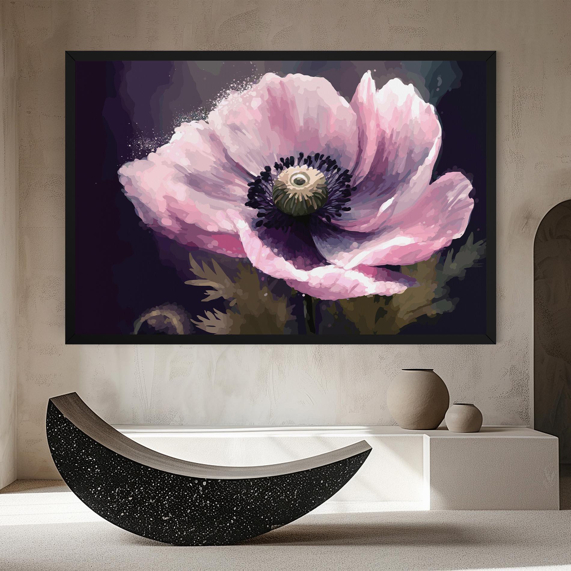 Vászonkép Pretty Pink Poppy mockup 8