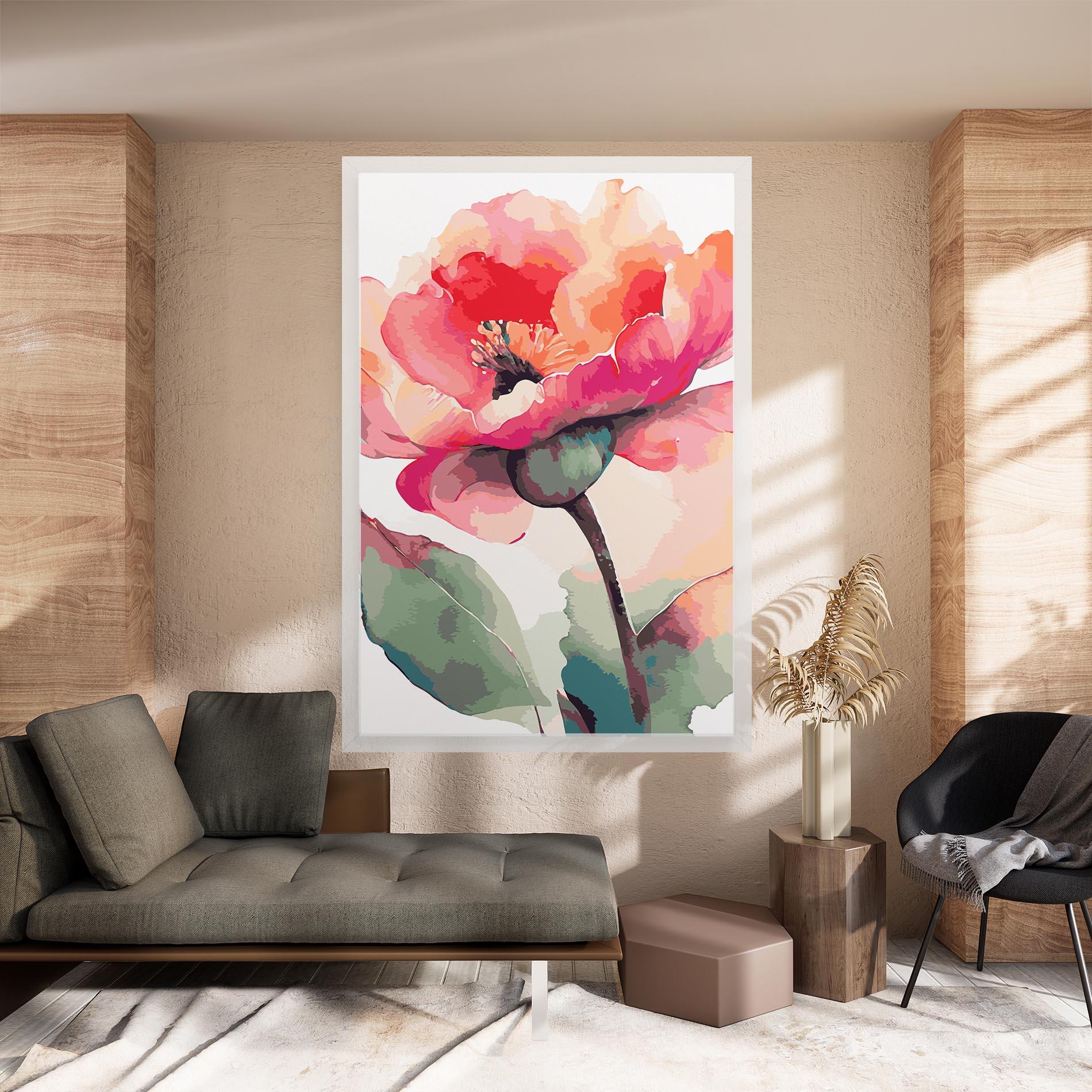 Vászonkép Pastel Poppy mockup 8