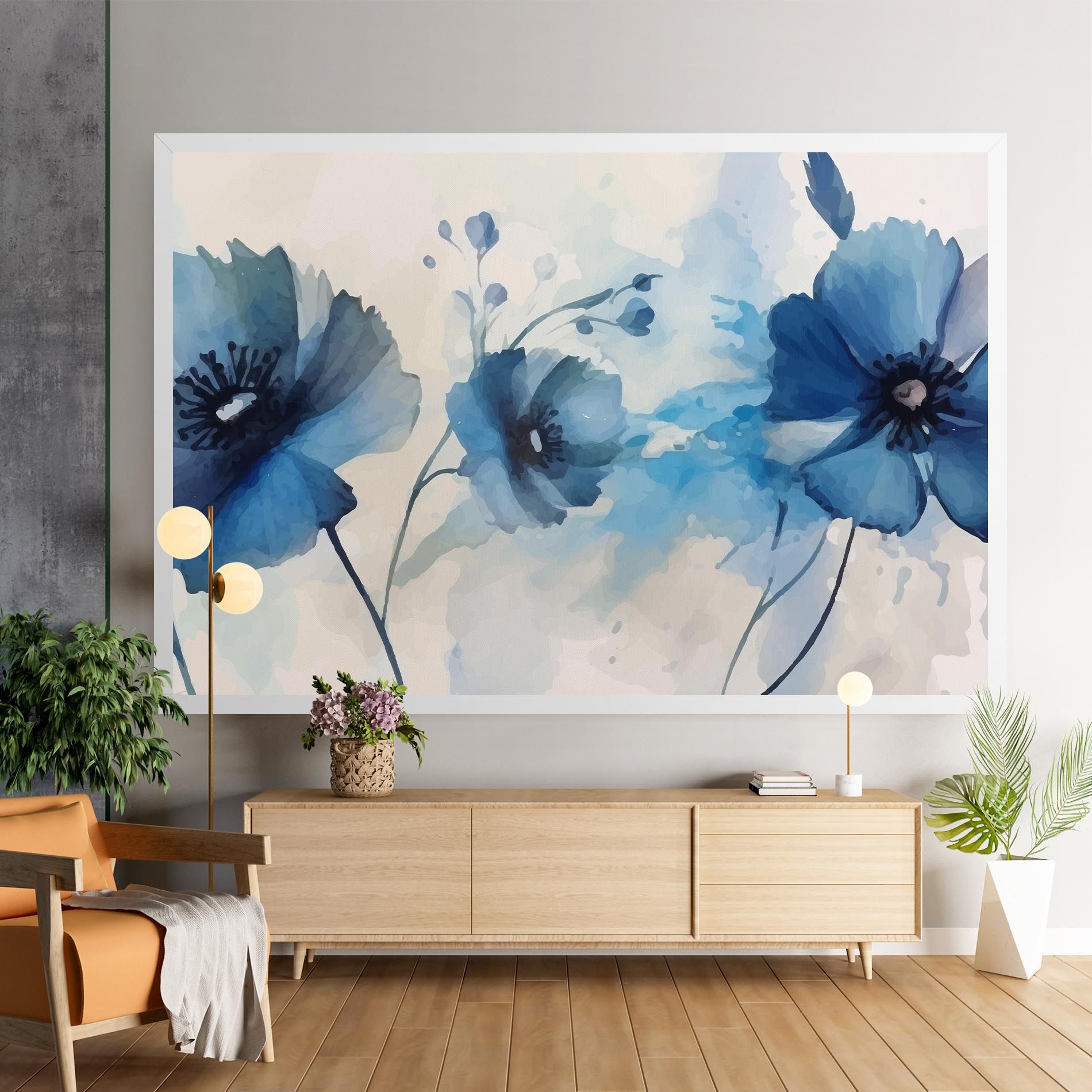 Blue Poppies mockup 9