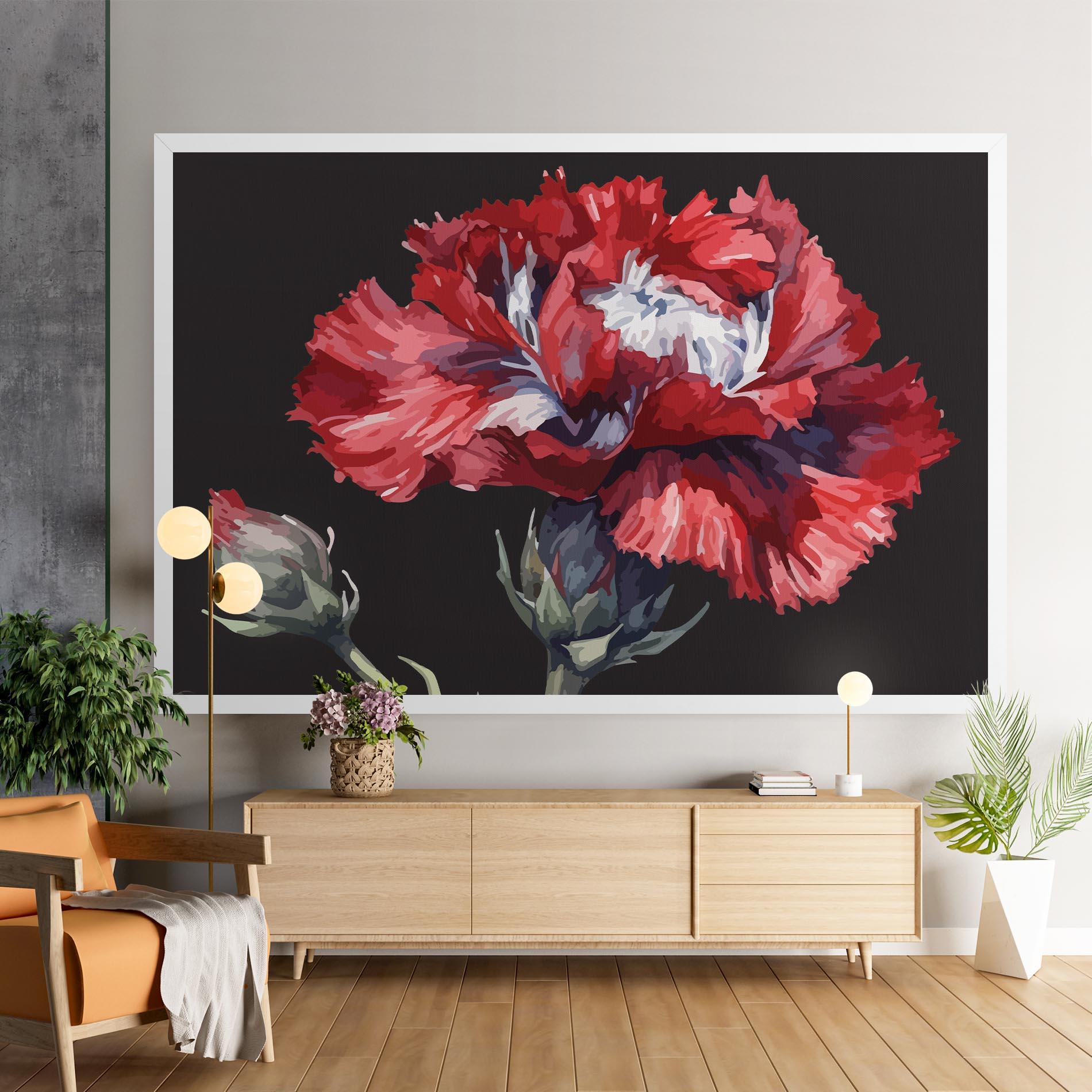 Vászonkép Close Up Poppy mockup 9