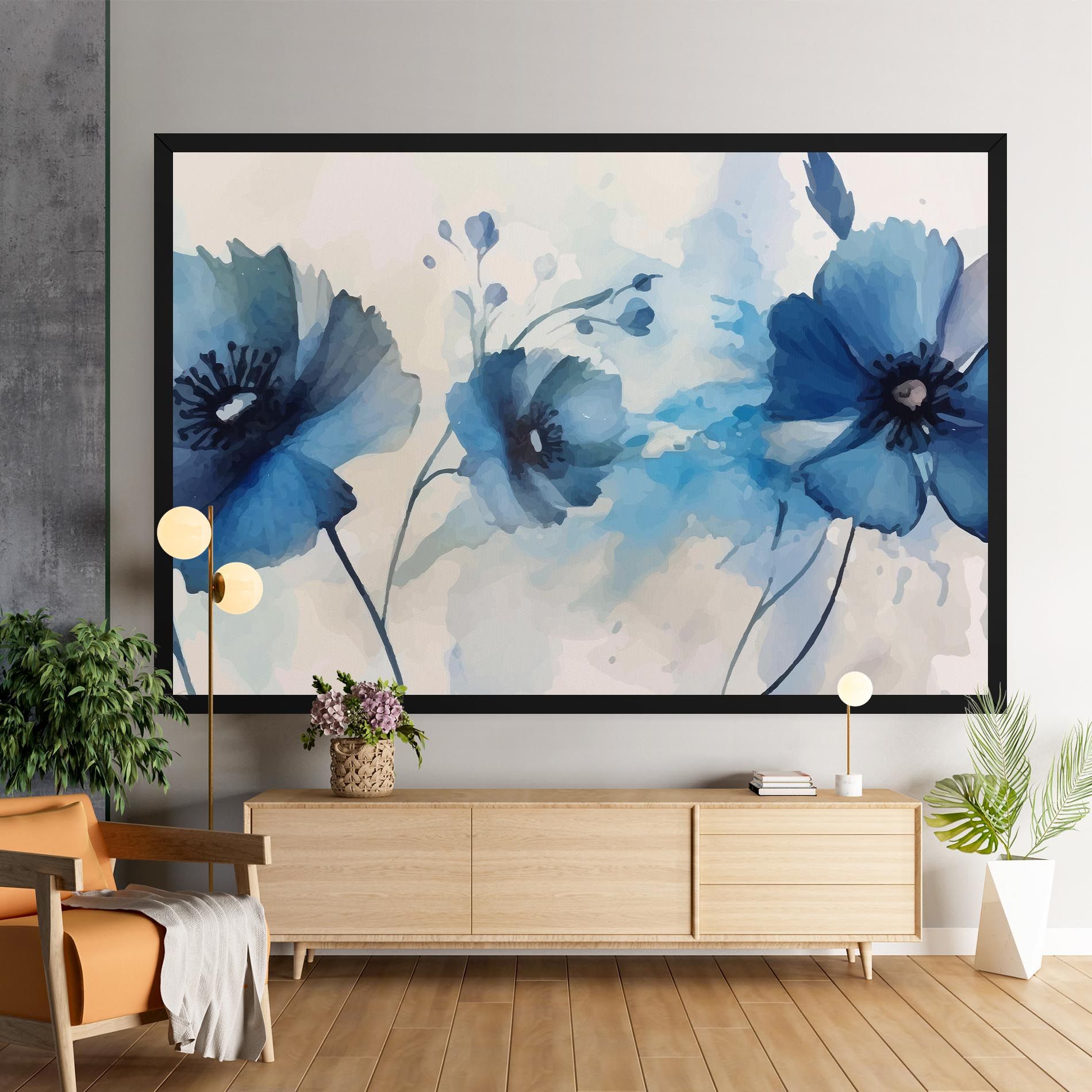 Blue Poppies mockup 9