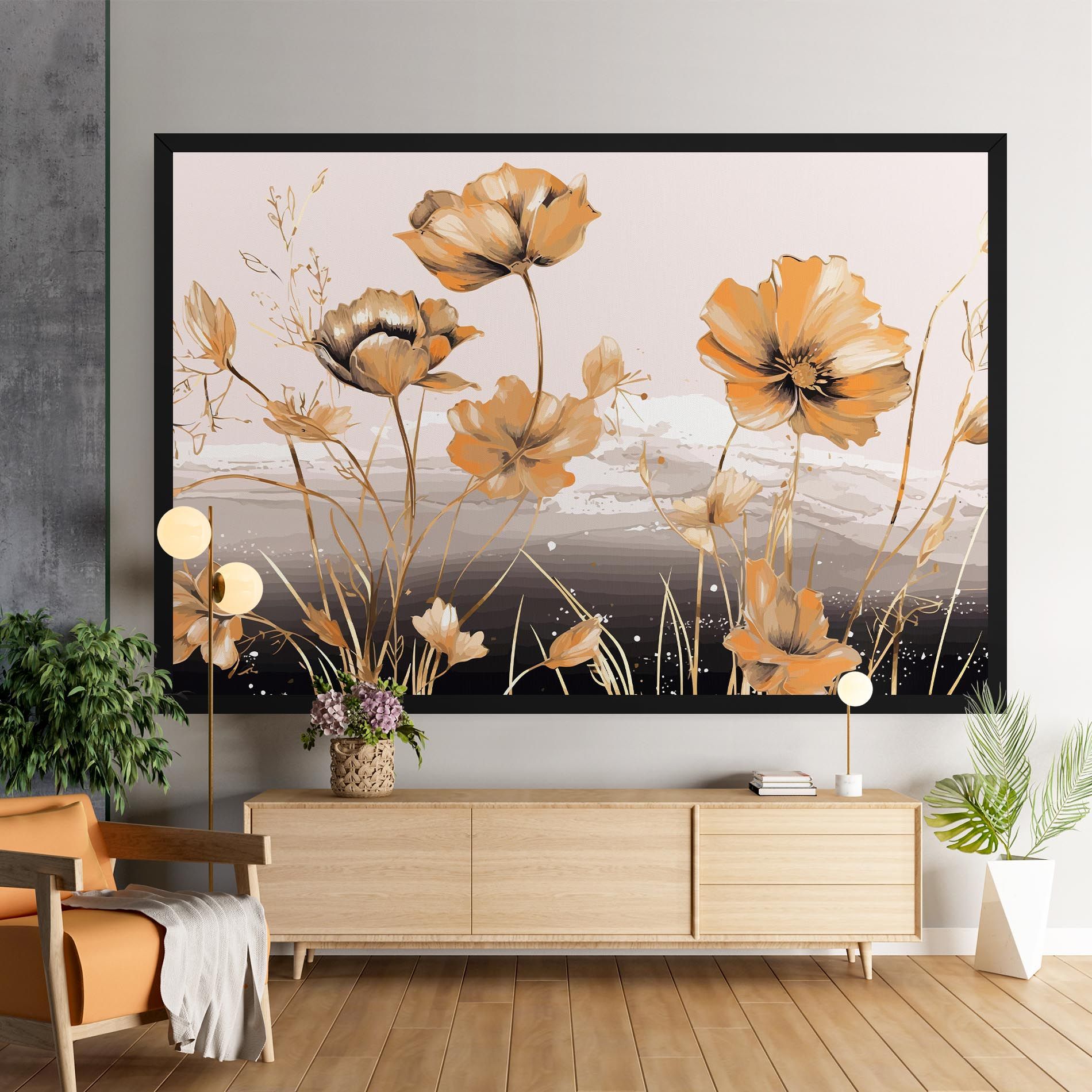 Gold Black Poppy mockup 9