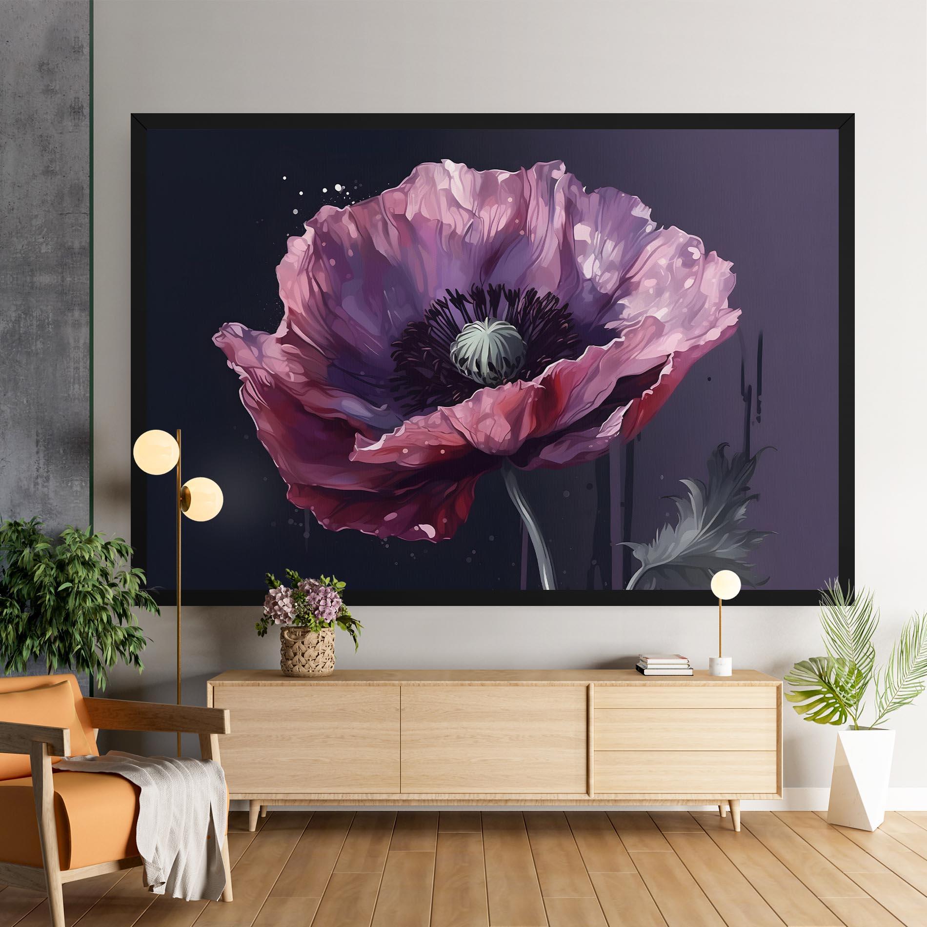Vászonkép Light Purple Poppy mockup 9